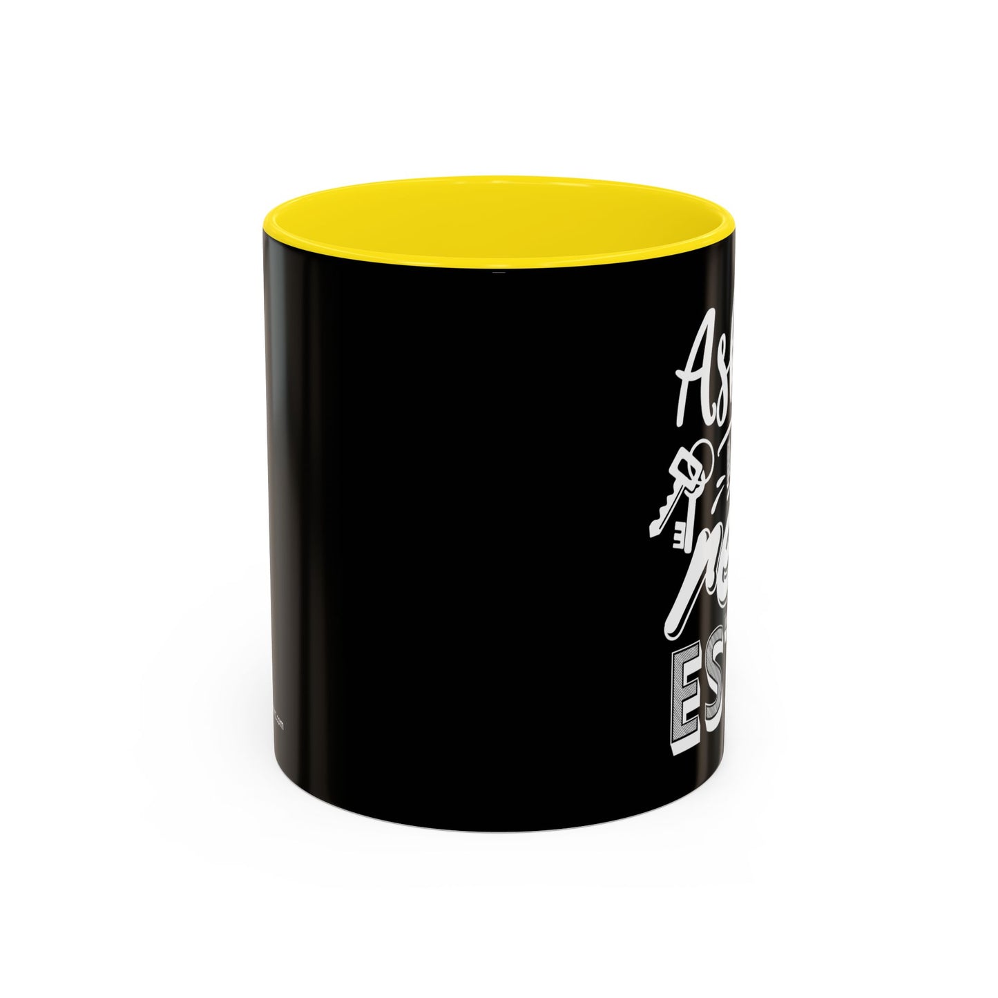 Ask Me About Real Estate Realtor Accent Coffee Mug (11, 15oz)