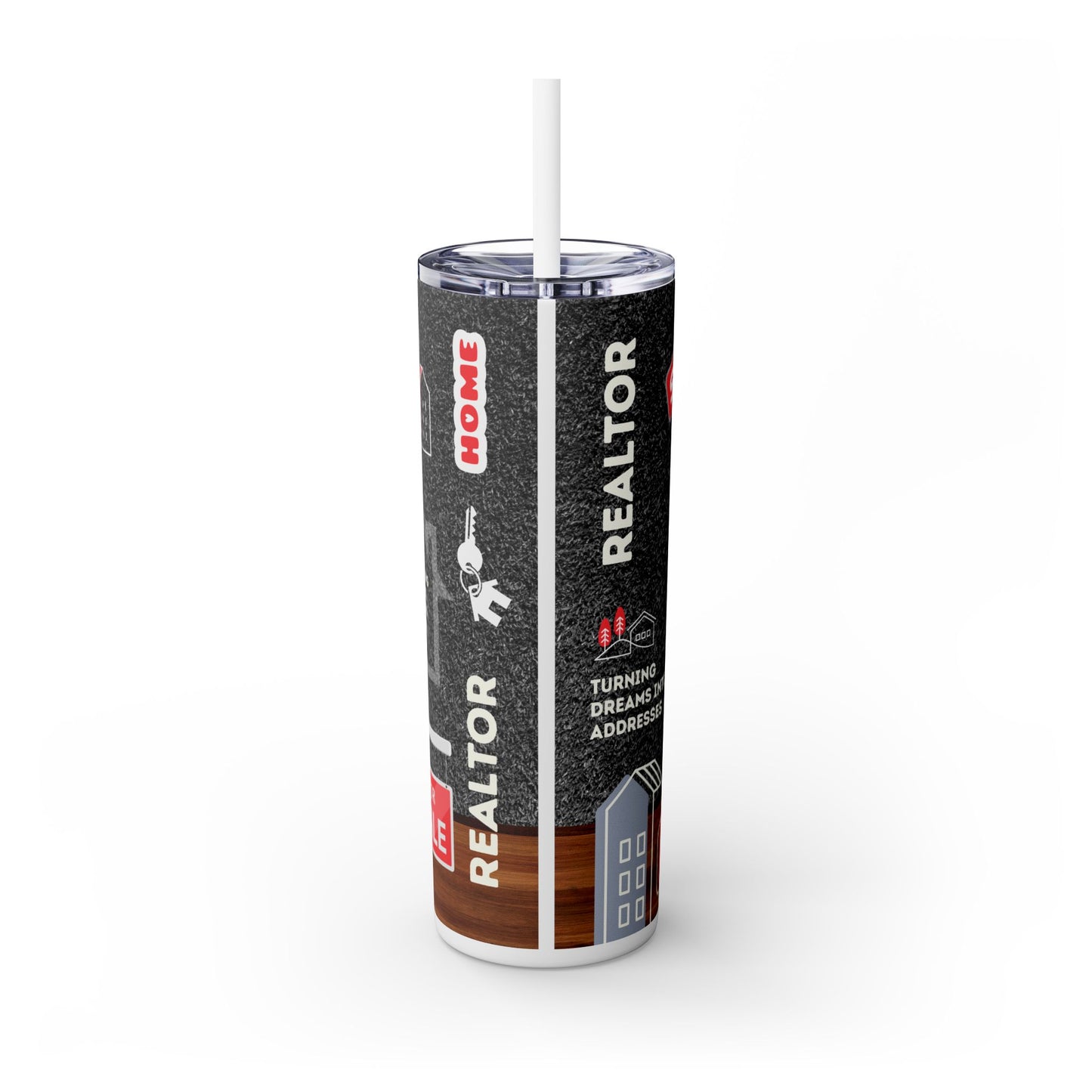 Realtor Tumbler 20oz – Unlocking Dreams, Opening Doors Wrap Design
