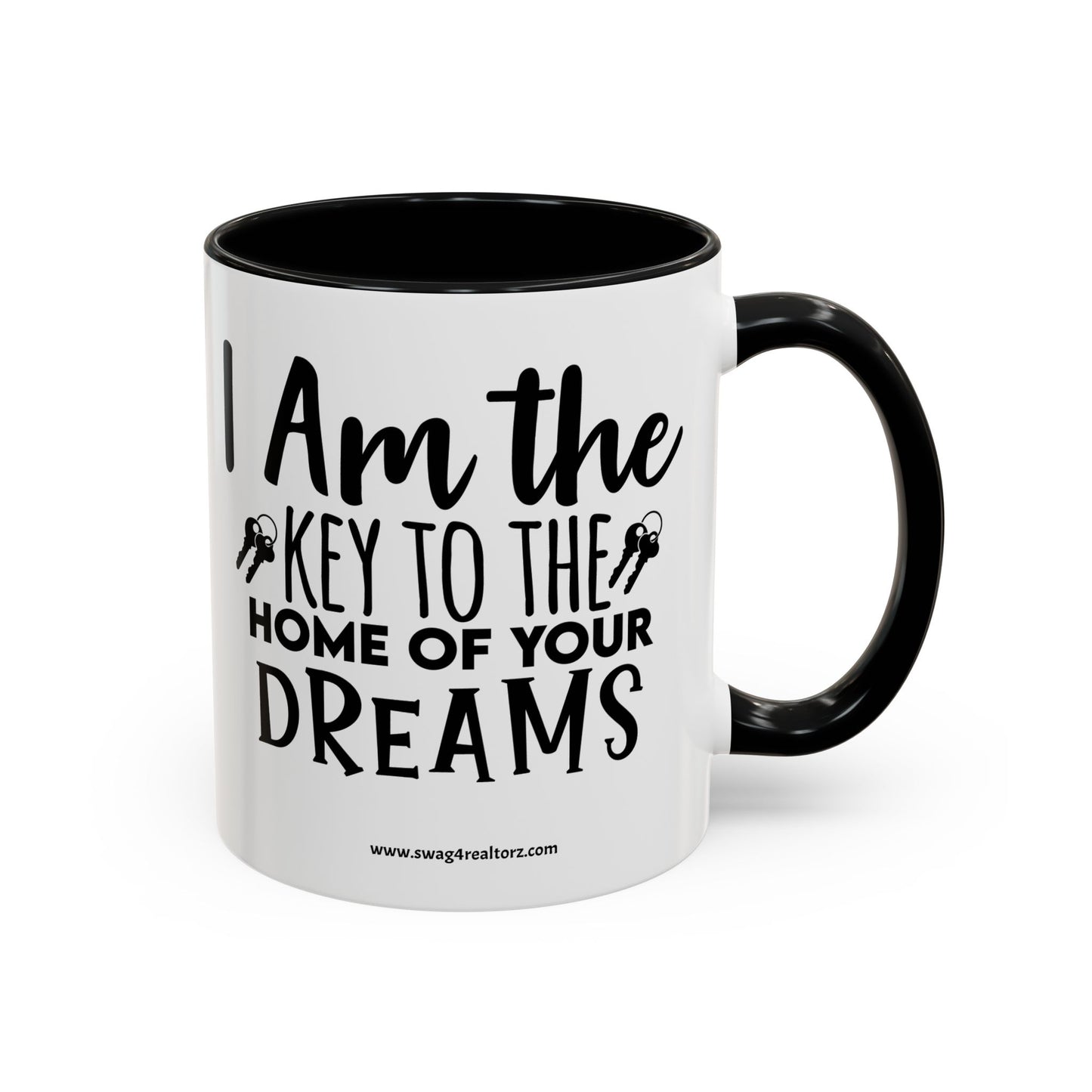 I Am The Key Realtor Accent Coffee Mug (11, 15oz)