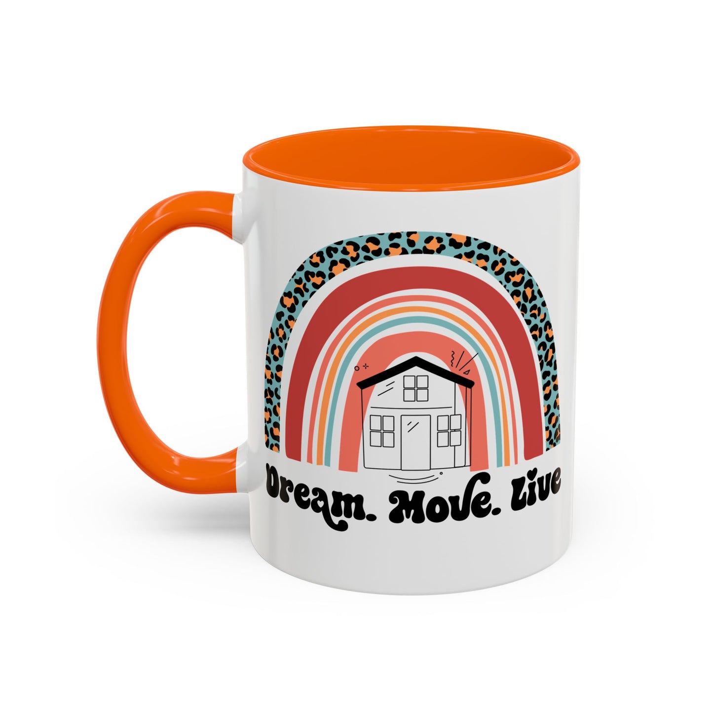 Dream Move Live Realtor Accent Coffee Mug (11, 15oz)
