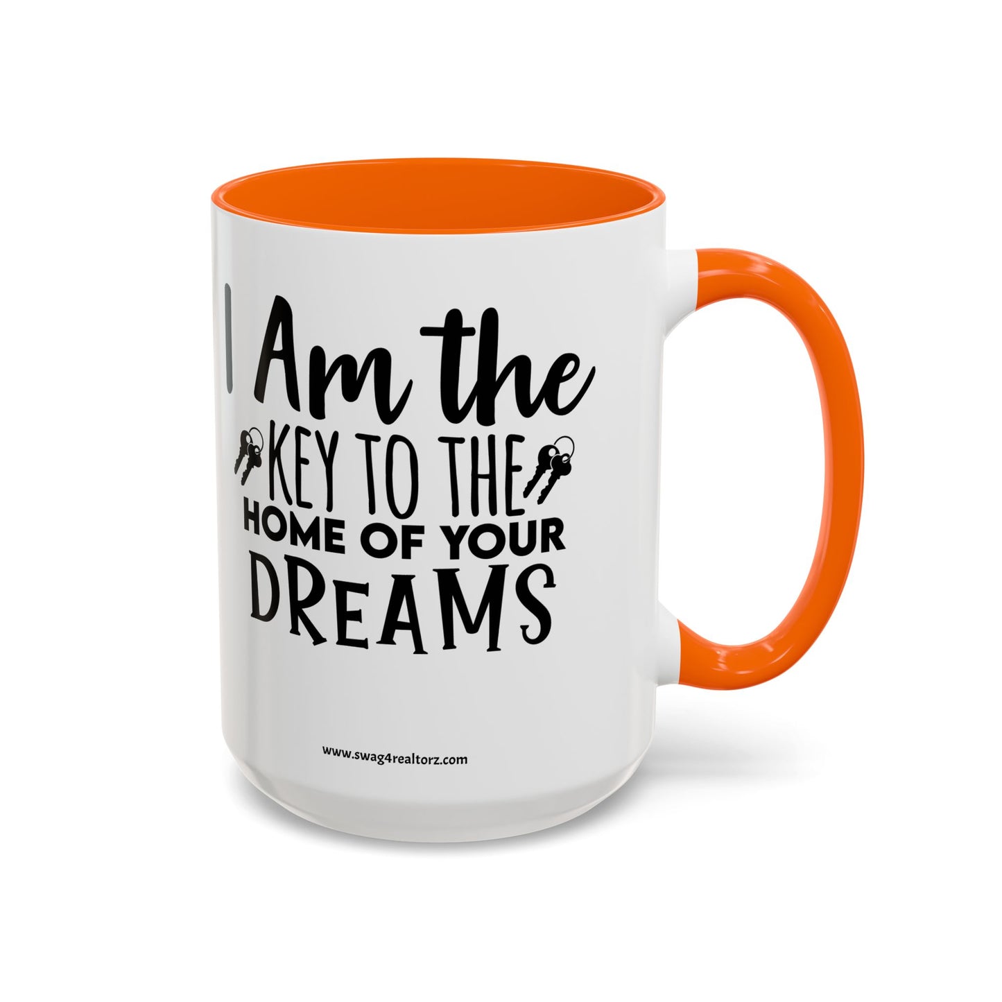 I Am The Key Realtor Accent Coffee Mug (11, 15oz)