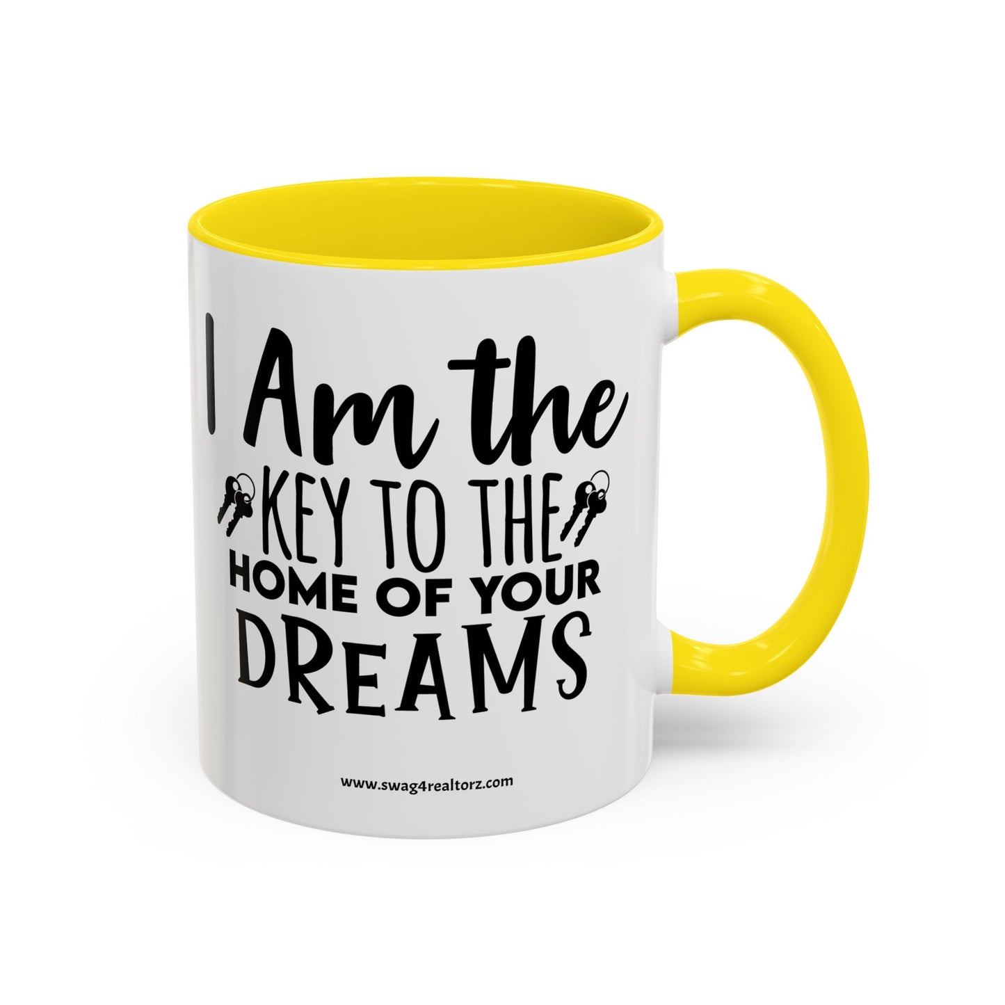 I Am The Key Realtor Accent Coffee Mug (11, 15oz)