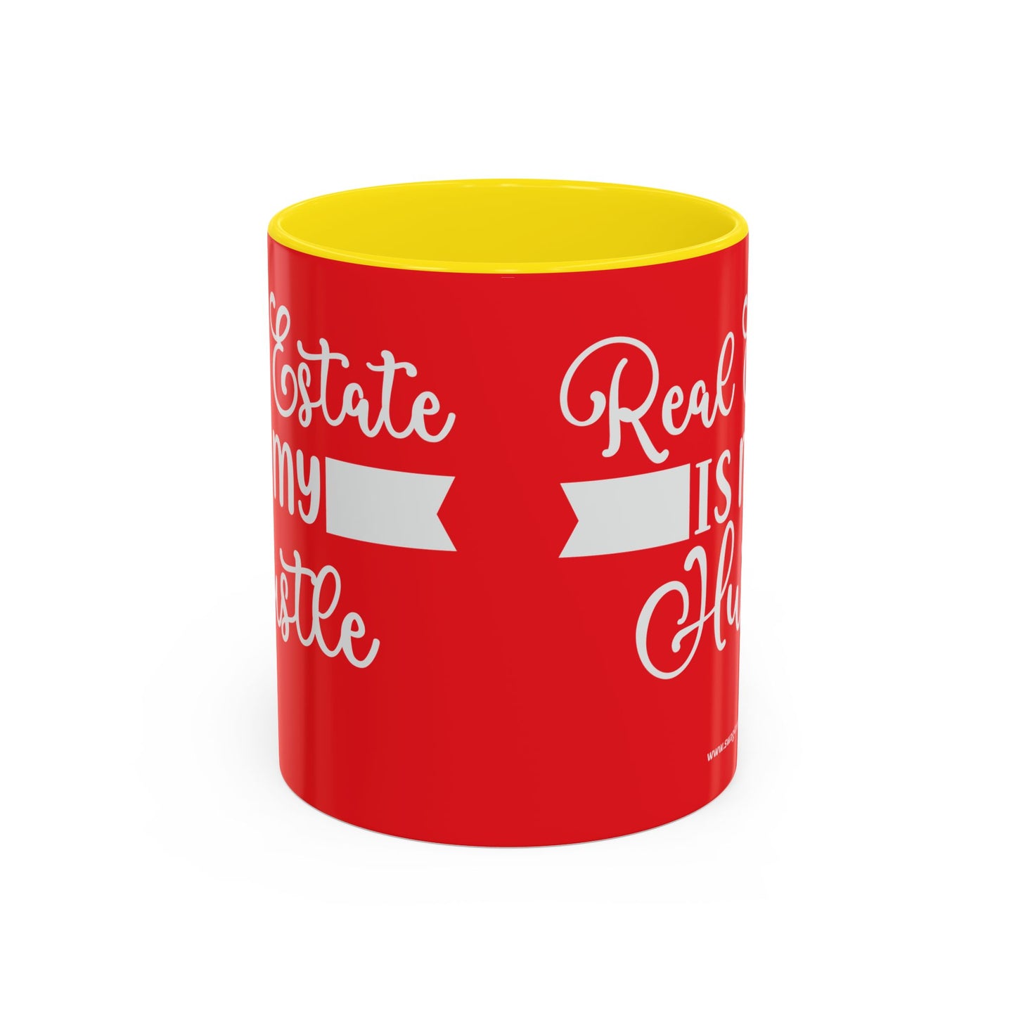 Real Estate Is My Side Hustle Realtor Accent Coffee Mug (11, 15oz)
