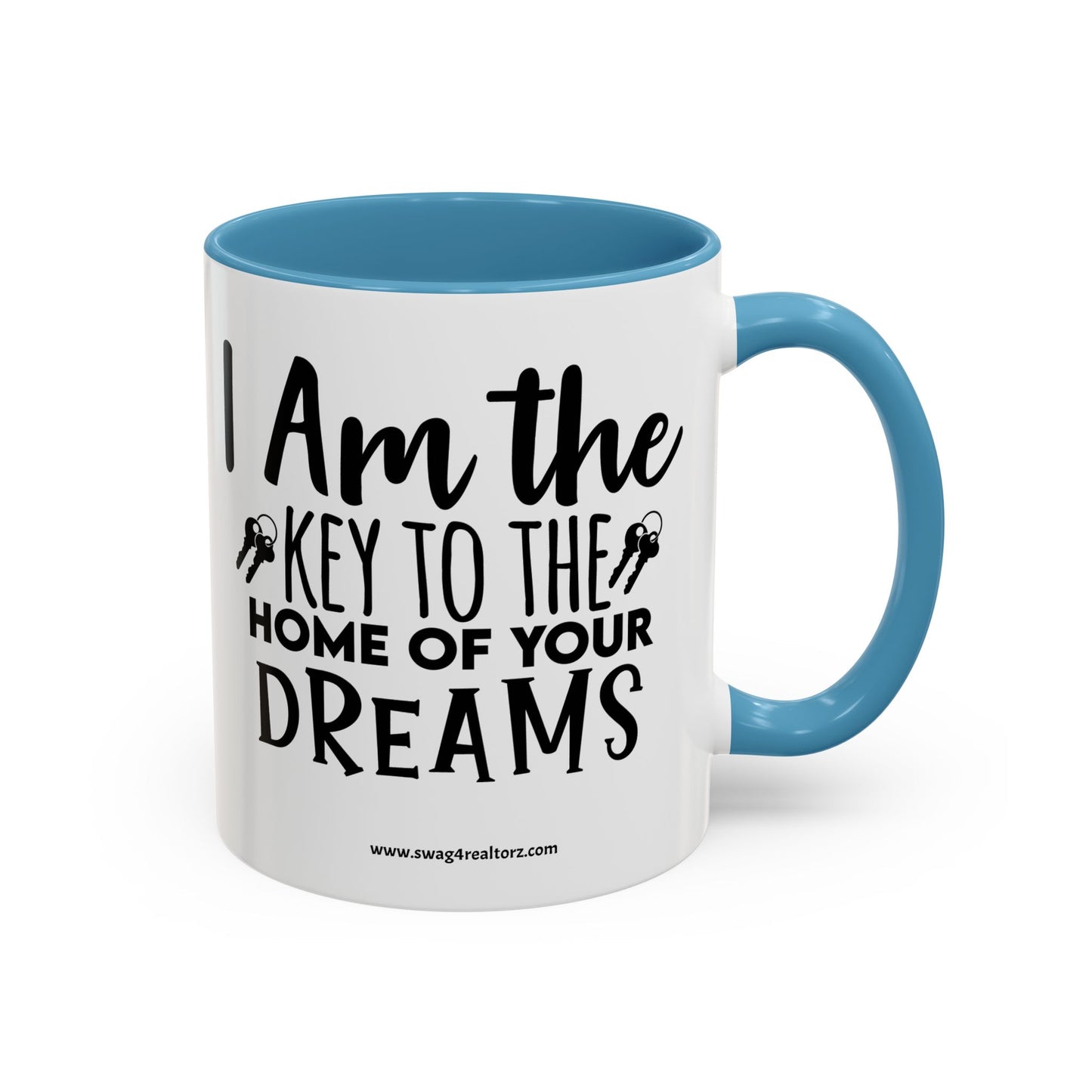 I Am The Key Realtor Accent Coffee Mug (11, 15oz)