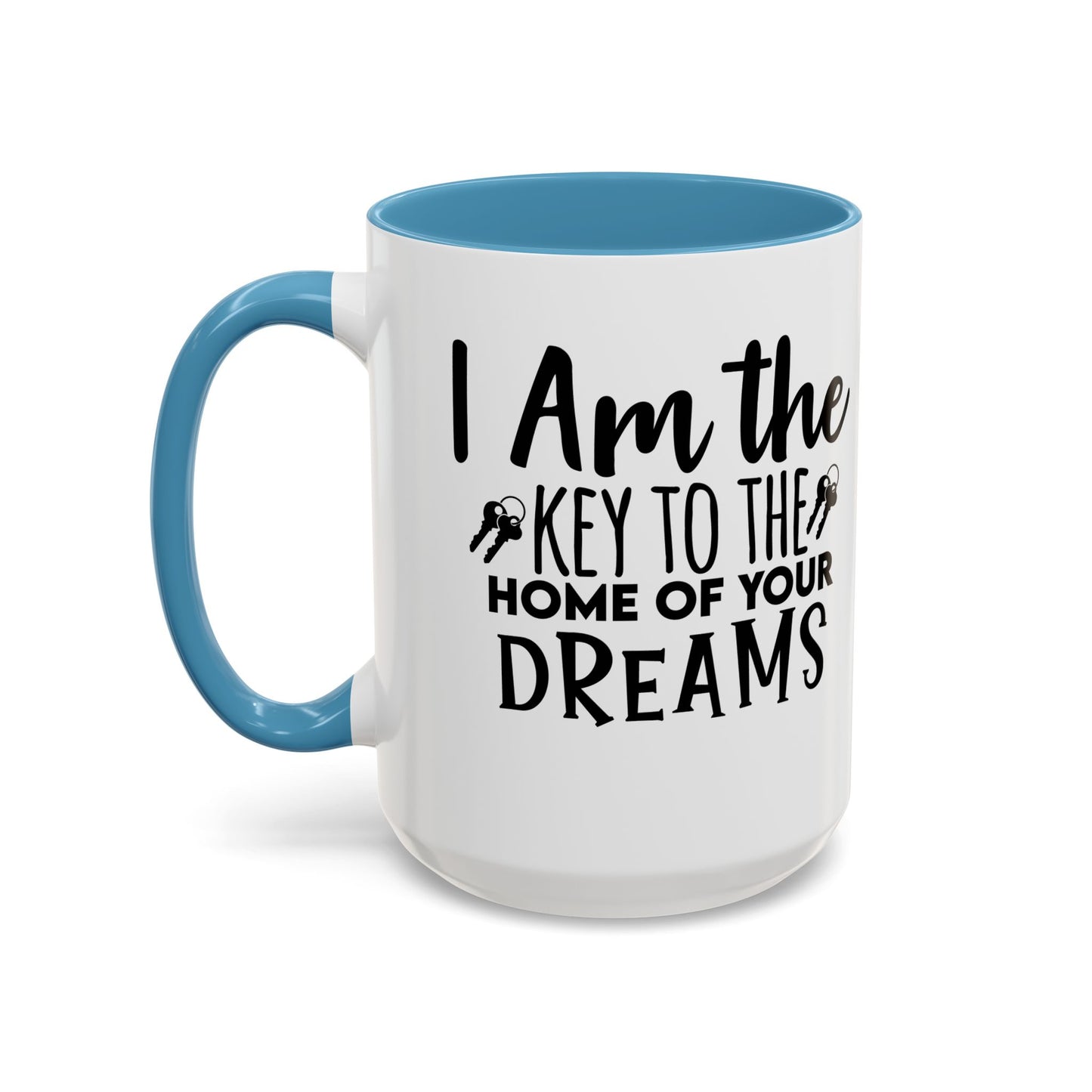 I Am The Key Realtor Accent Coffee Mug (11, 15oz)