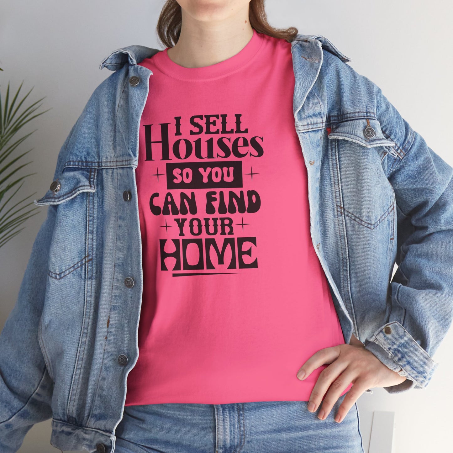 I Sell Houses Unisex Heavy Cotton Tee - Perfect Gift for Real Estate Agents!