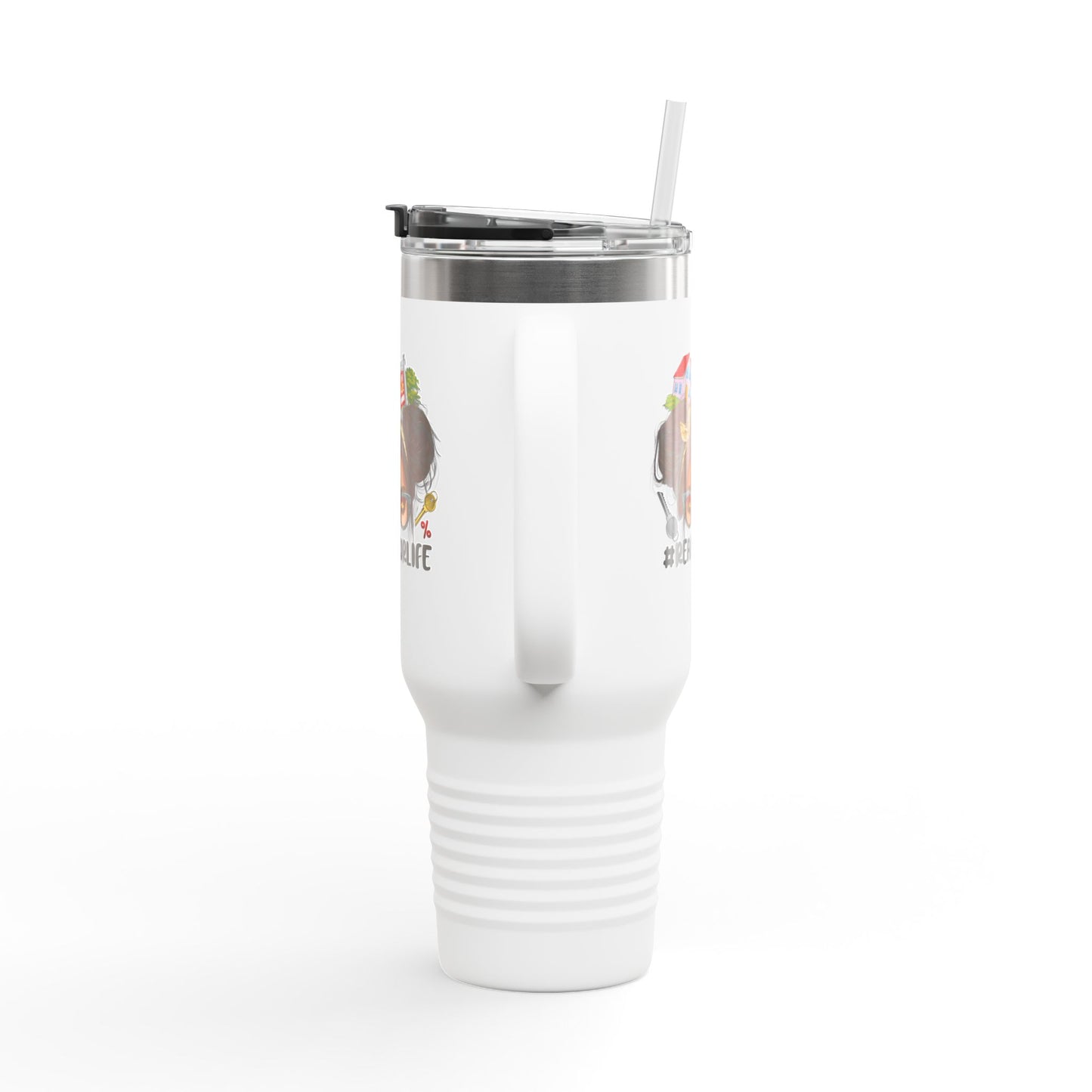 #REALTORLIFE 40oz Tumbler β The Messy Hair Hustle Cup πββοΈβπ‘