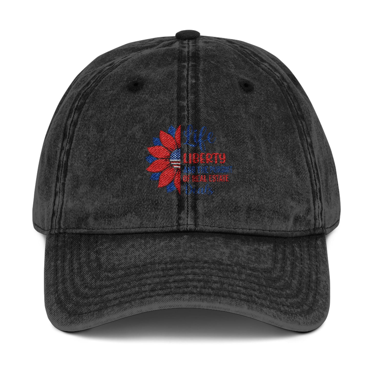 Life Liberty Real Estate Hat – Patriotic Realtor Sunflower Cap