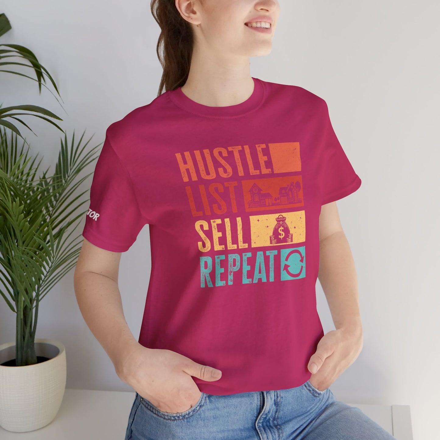 π‘ Hustle. List. Sell. Repeat. β The Official Realtor Mantra Tee! π‘
