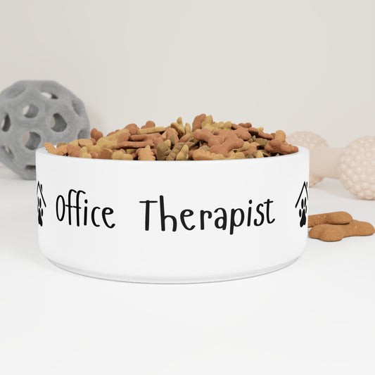 Office Therapist – Funny Dog Bowl for the Real MVP of the Workplace