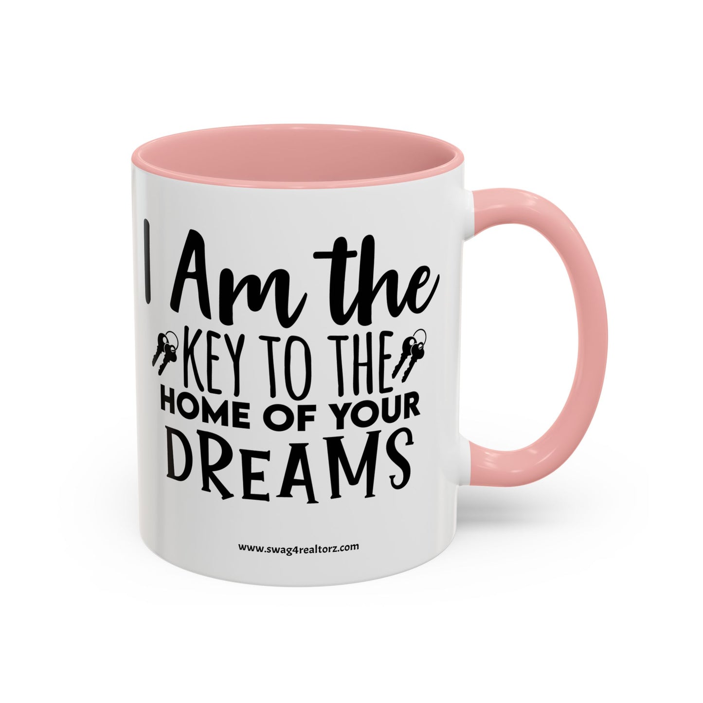 I Am The Key Realtor Accent Coffee Mug (11, 15oz)