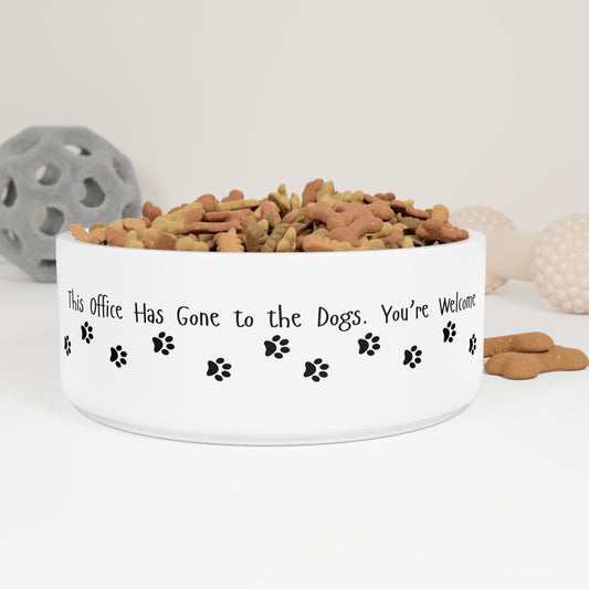 This Office Has Gone to the Dogs – Funny Realtor Dog Bowl