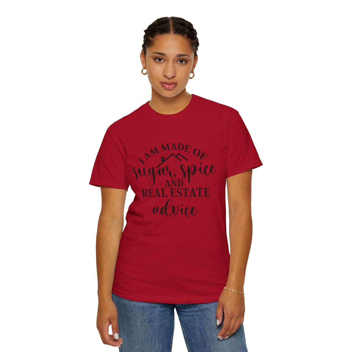 Made of Sugar, Spice, and Real Estate Advice Funny Real Estate T-Shirt