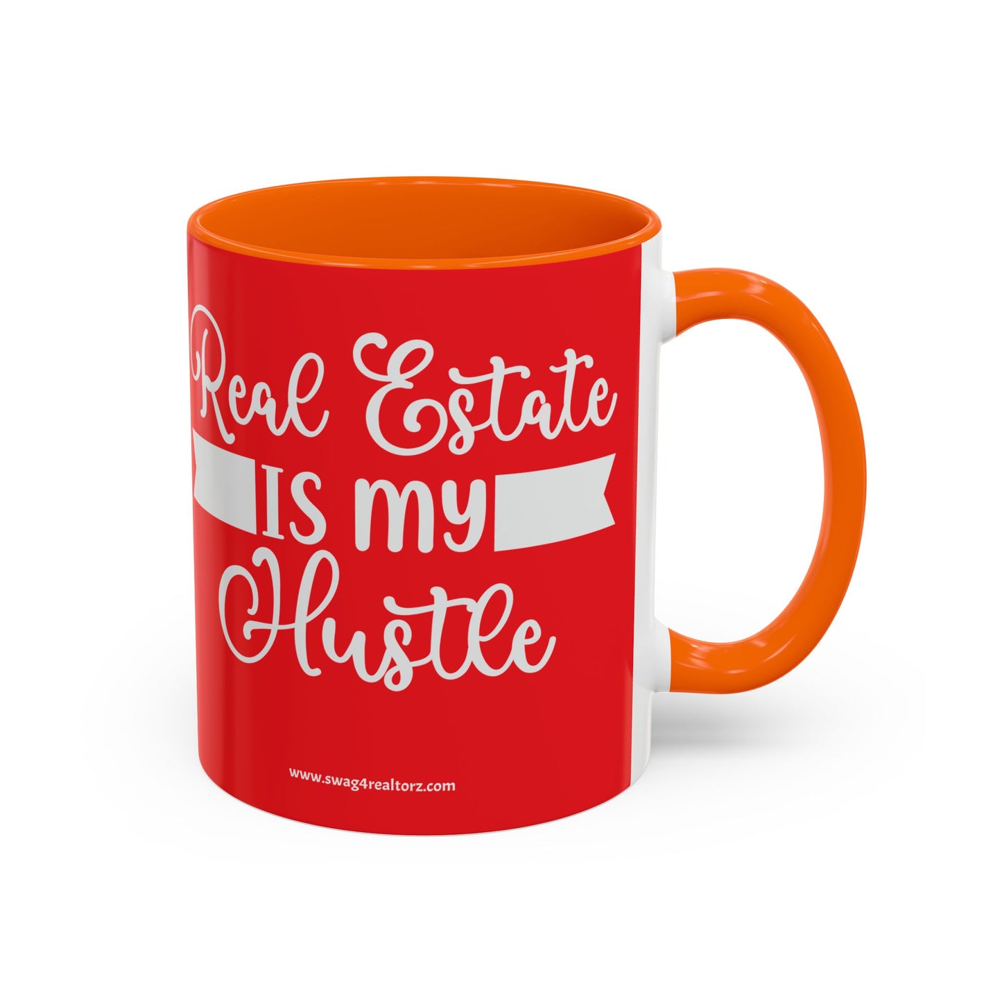 Real Estate Is My Side Hustle Realtor Accent Coffee Mug (11, 15oz)