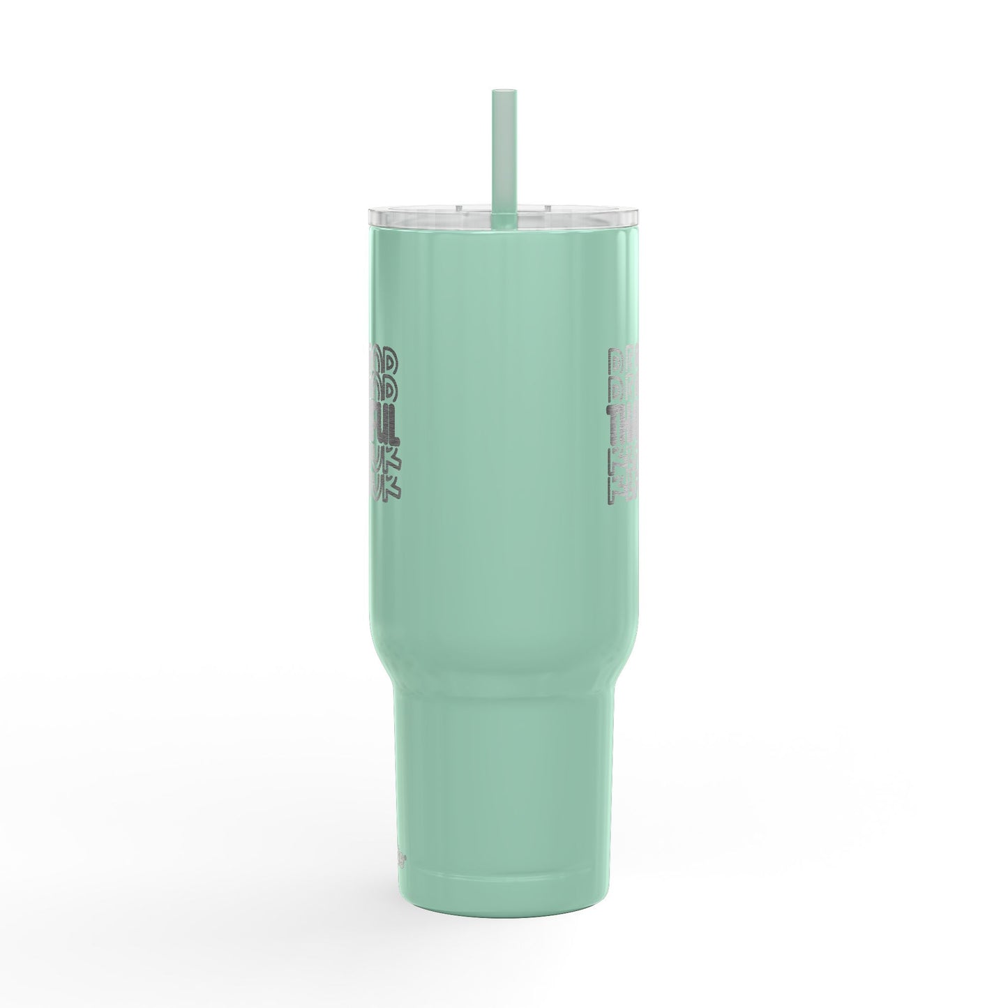 Thankful Realtor Tumbler – 40 oz White Stainless Steel Mug with Stacked Text Design