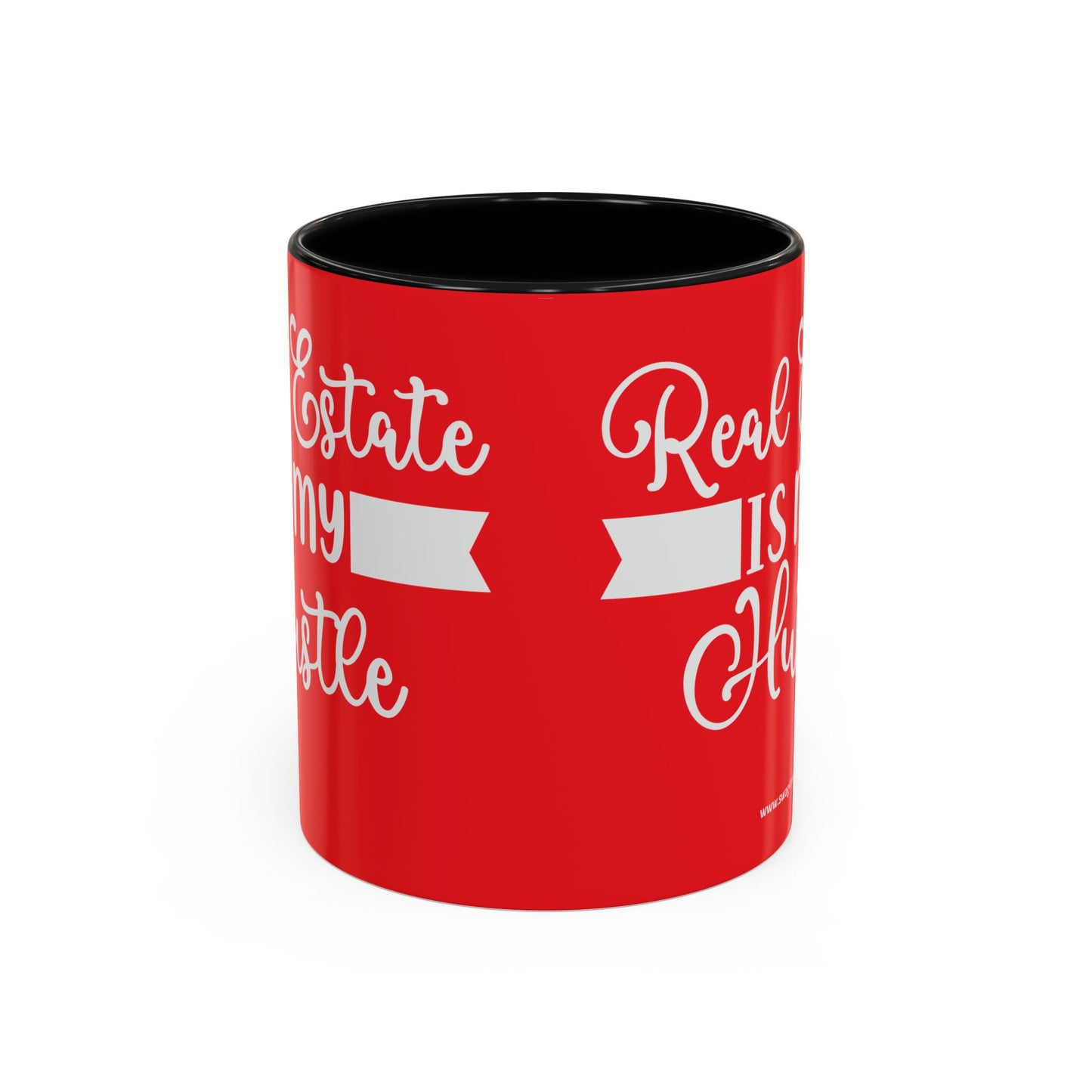 Real Estate Is My Side Hustle Realtor Accent Coffee Mug (11, 15oz)