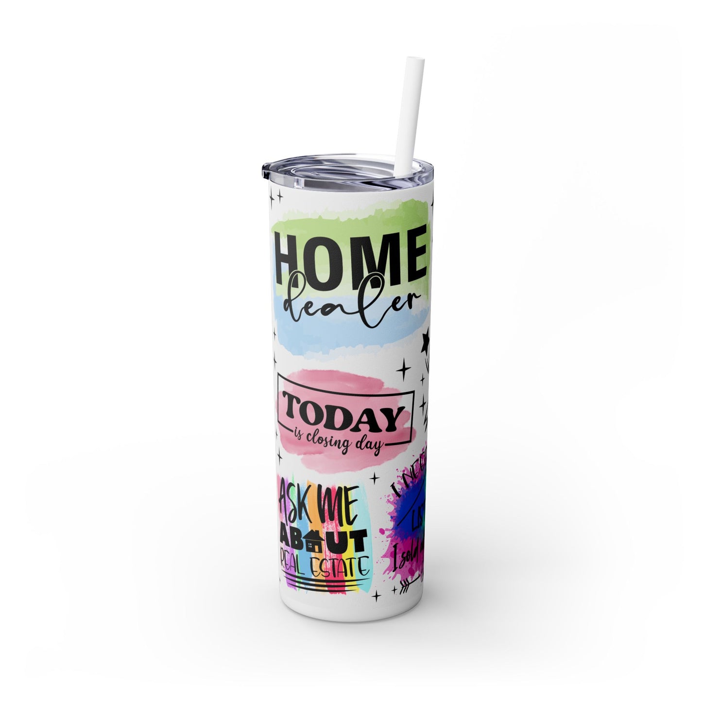 Real Estate Agent Tumbler Bundle – 6 Funny & Motivational Realtor Quotes for Sublimation