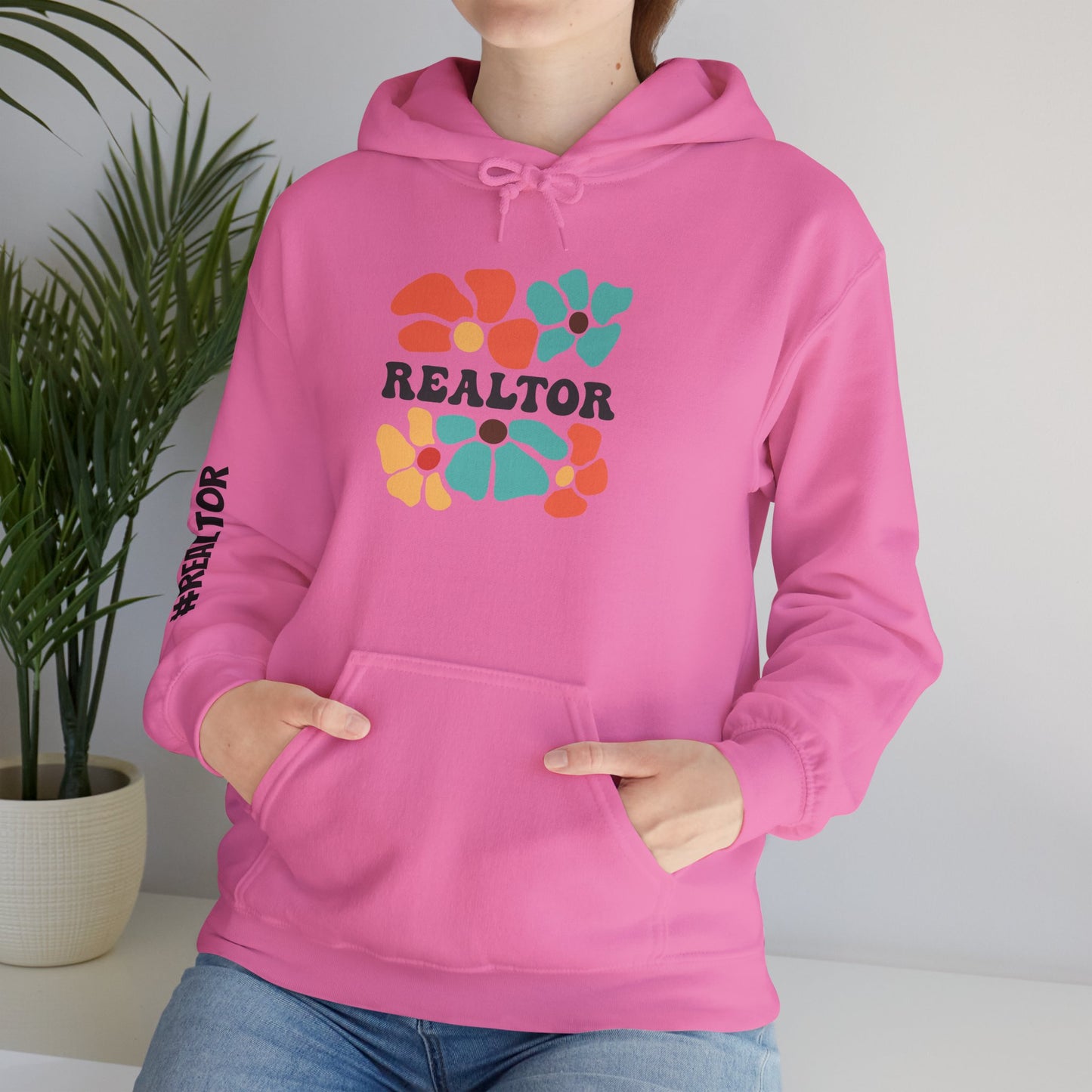 πΈ Floral REALTOR Hoodie β Bold, Bright, and Ready to Close