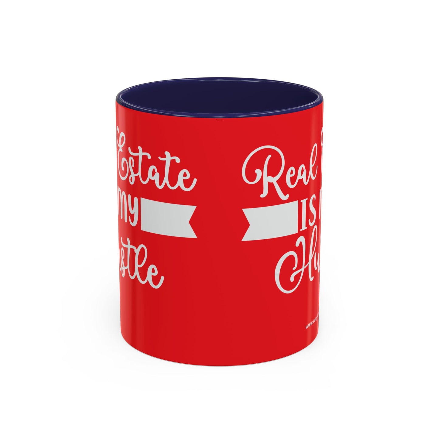 Real Estate Is My Side Hustle Realtor Accent Coffee Mug (11, 15oz)