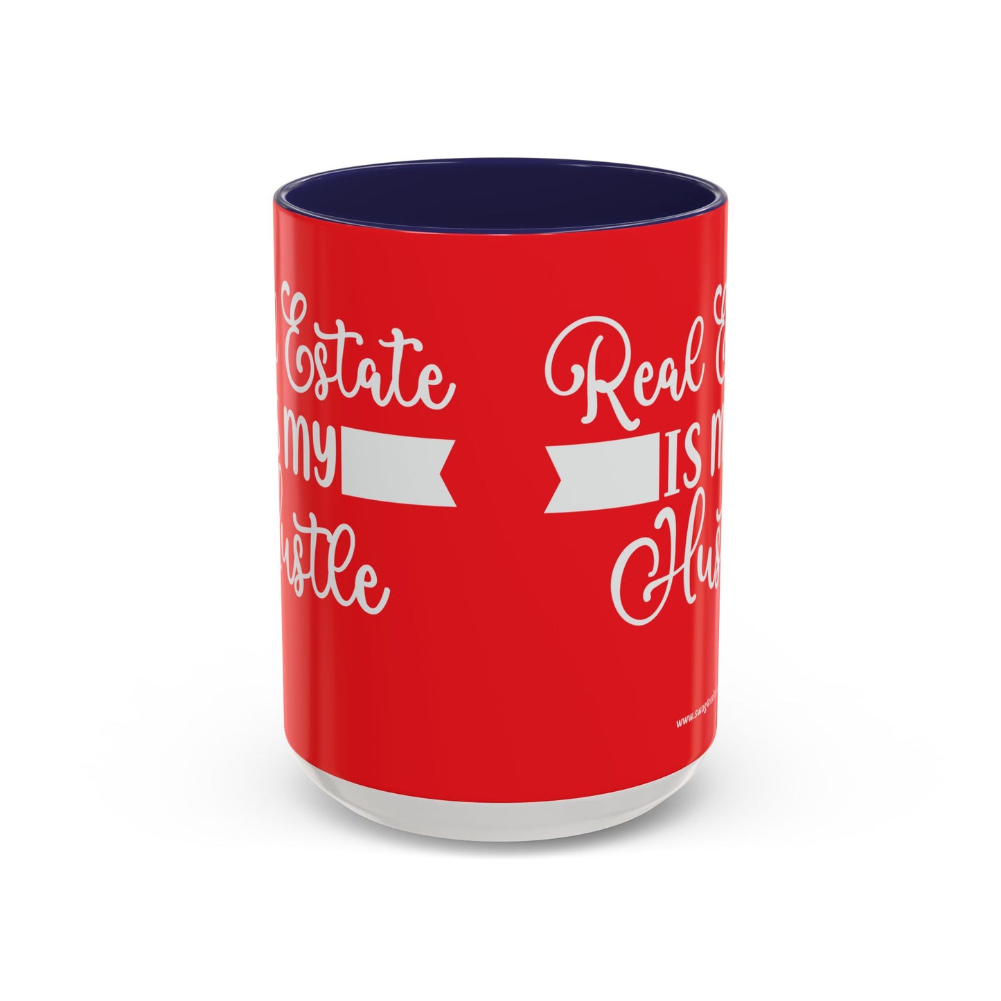 Real Estate Is My Side Hustle Realtor Accent Coffee Mug (11, 15oz)
