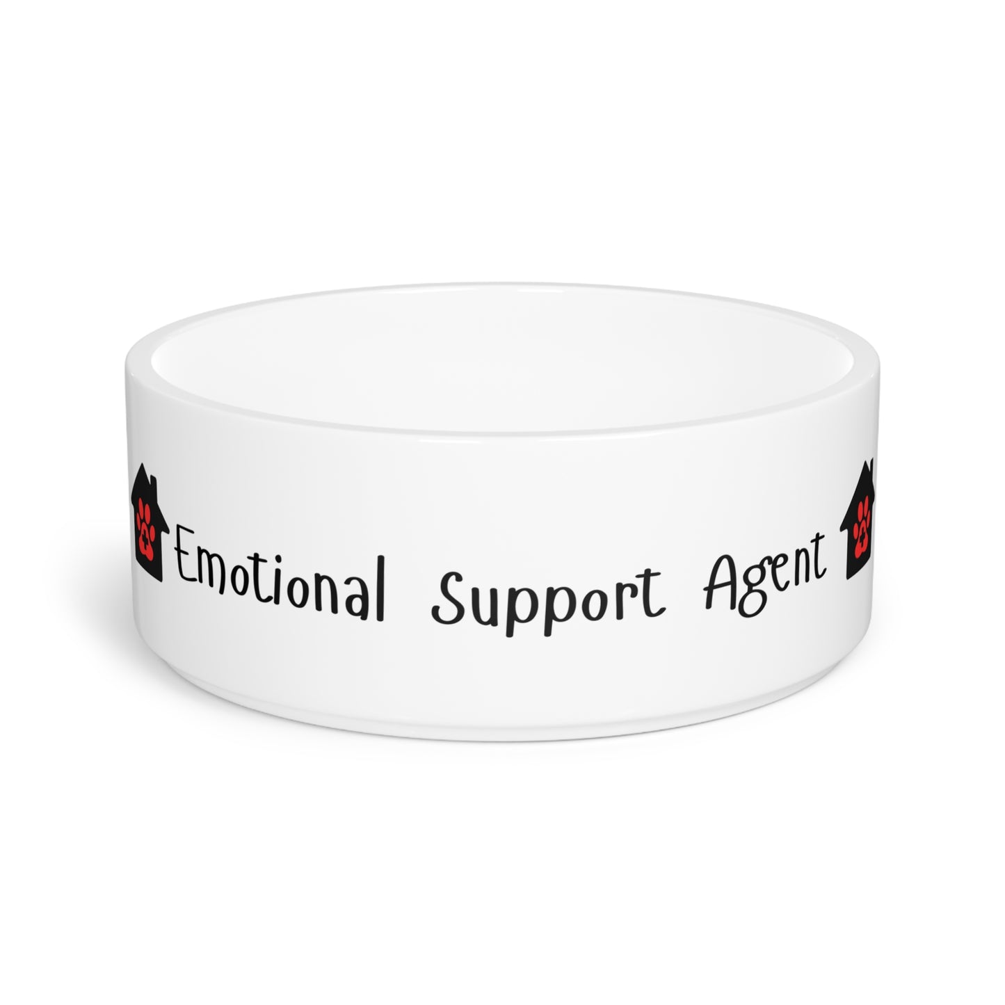 Emotional Support Agent – Funny Realtor Dog Bowl