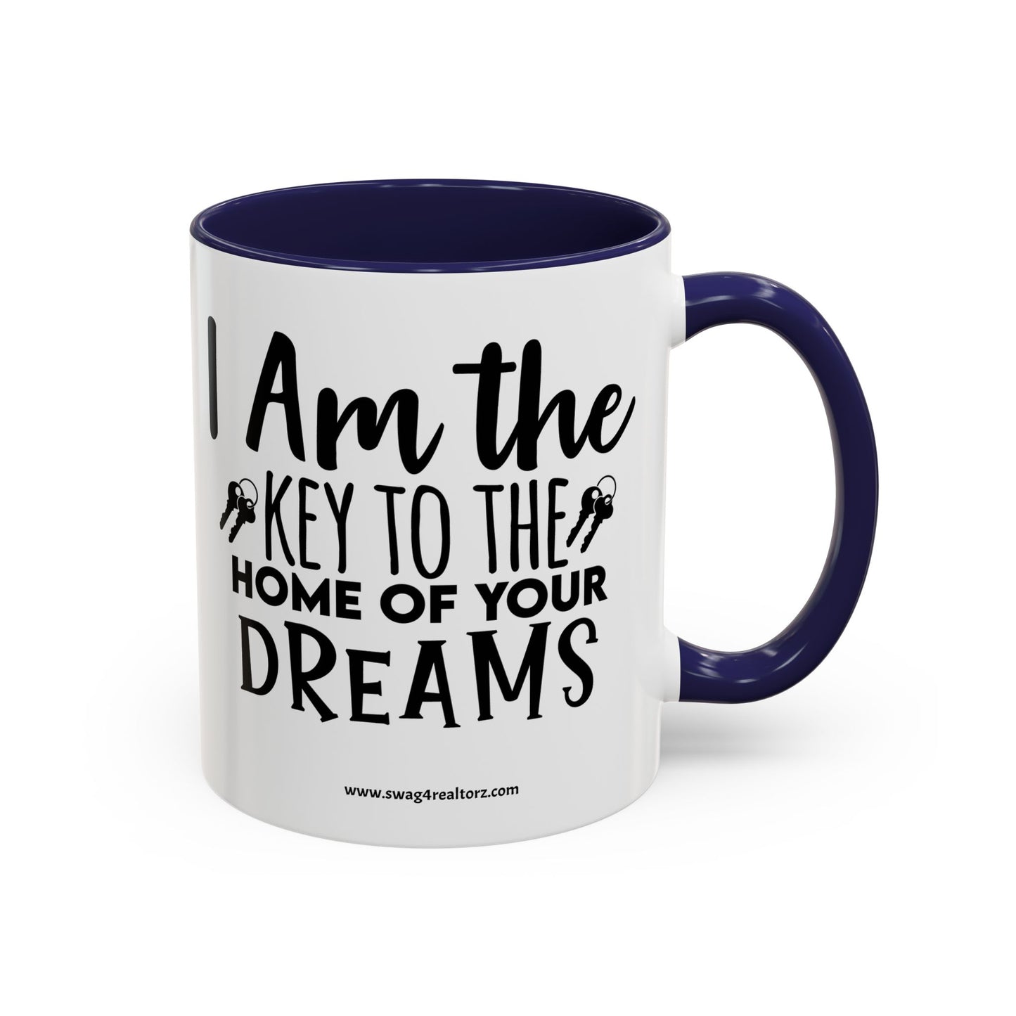 I Am The Key Realtor Accent Coffee Mug (11, 15oz)