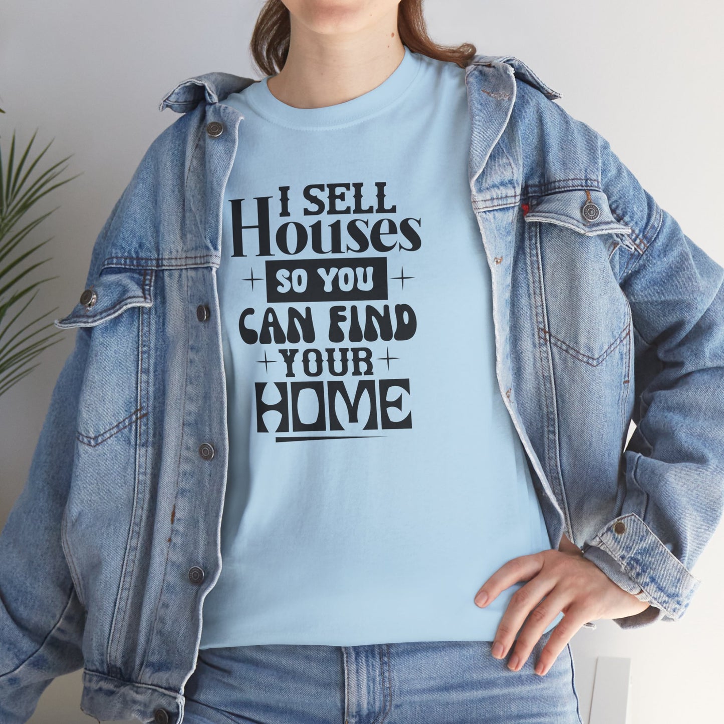 I Sell Houses Unisex Heavy Cotton Tee - Perfect Gift for Real Estate Agents!