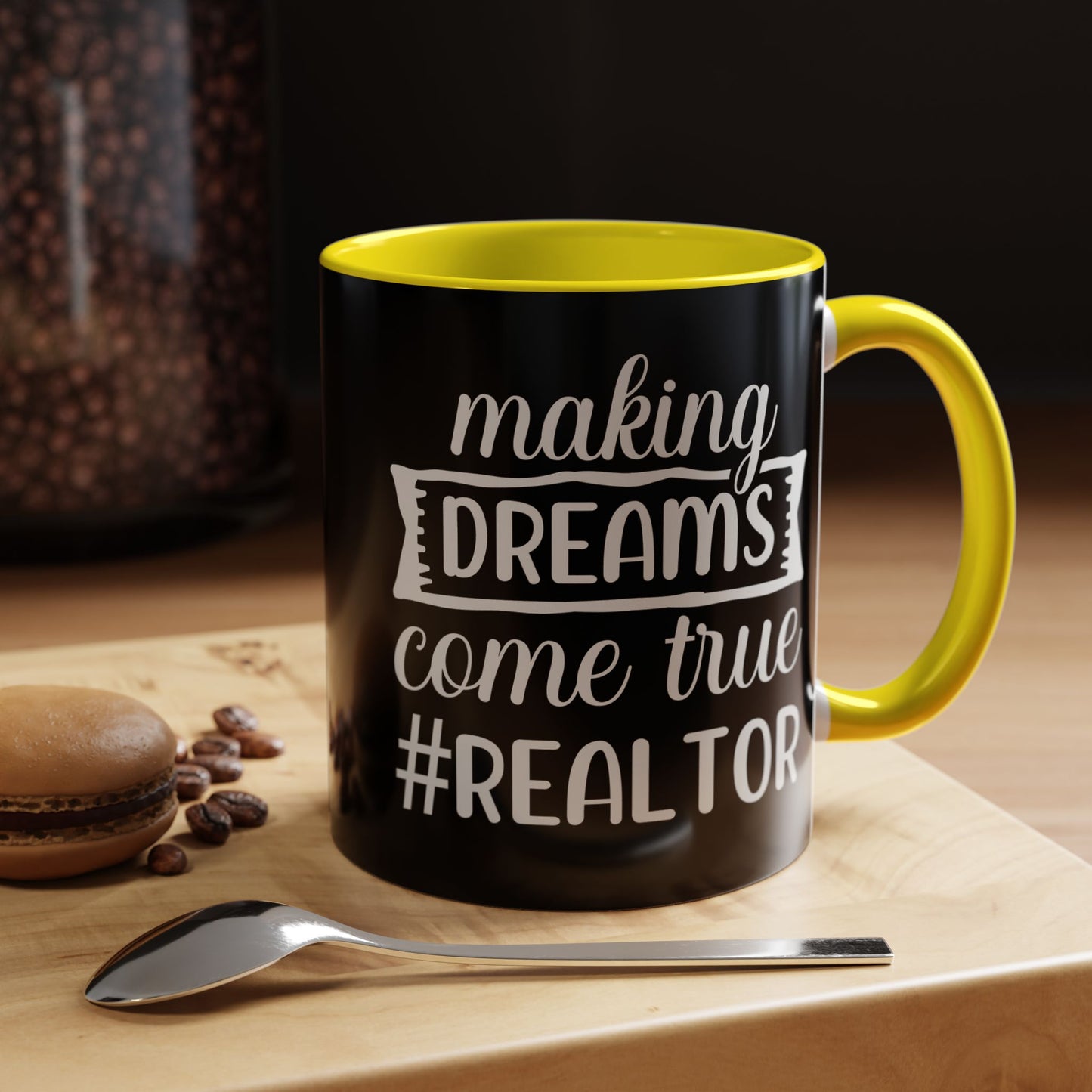 Making Dreams Come True Realtor Accent Coffee Mug (11, 15oz)