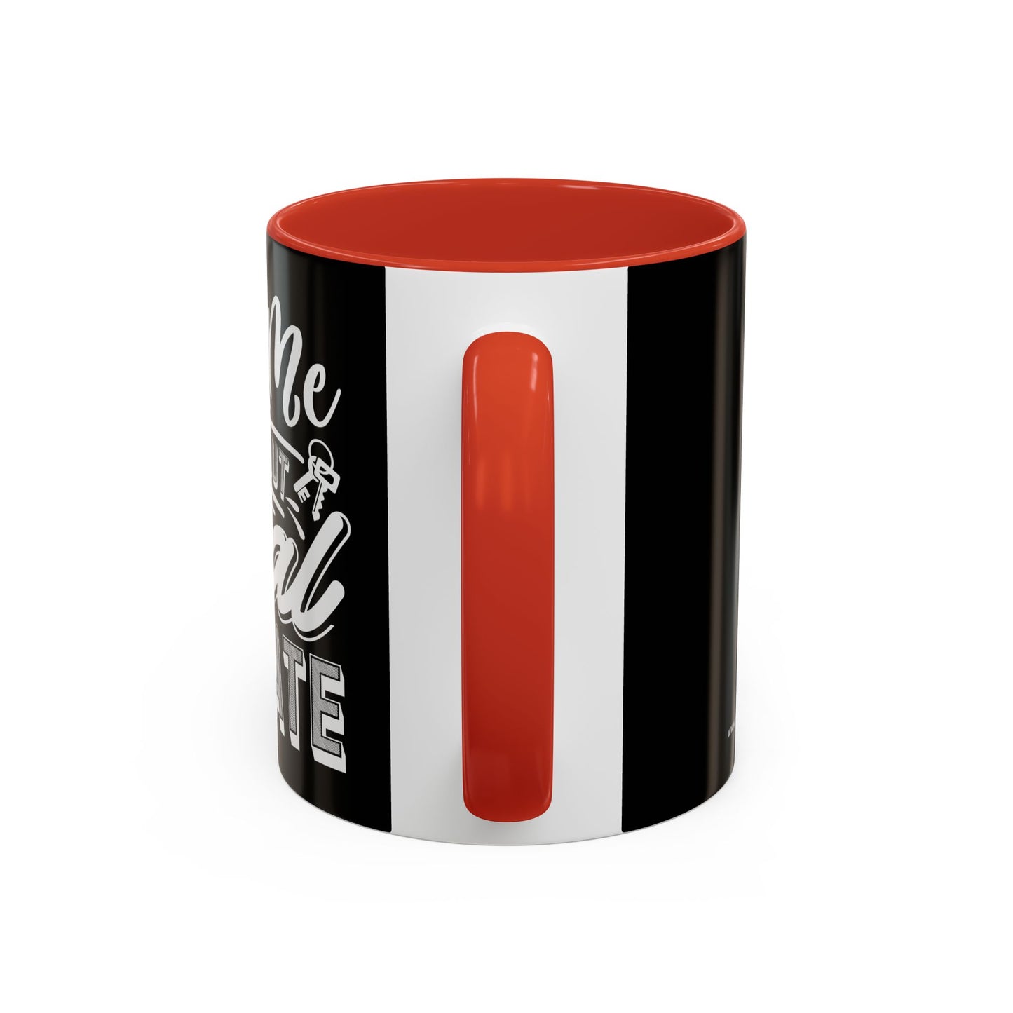 Ask Me About Real Estate Realtor Accent Coffee Mug (11, 15oz)