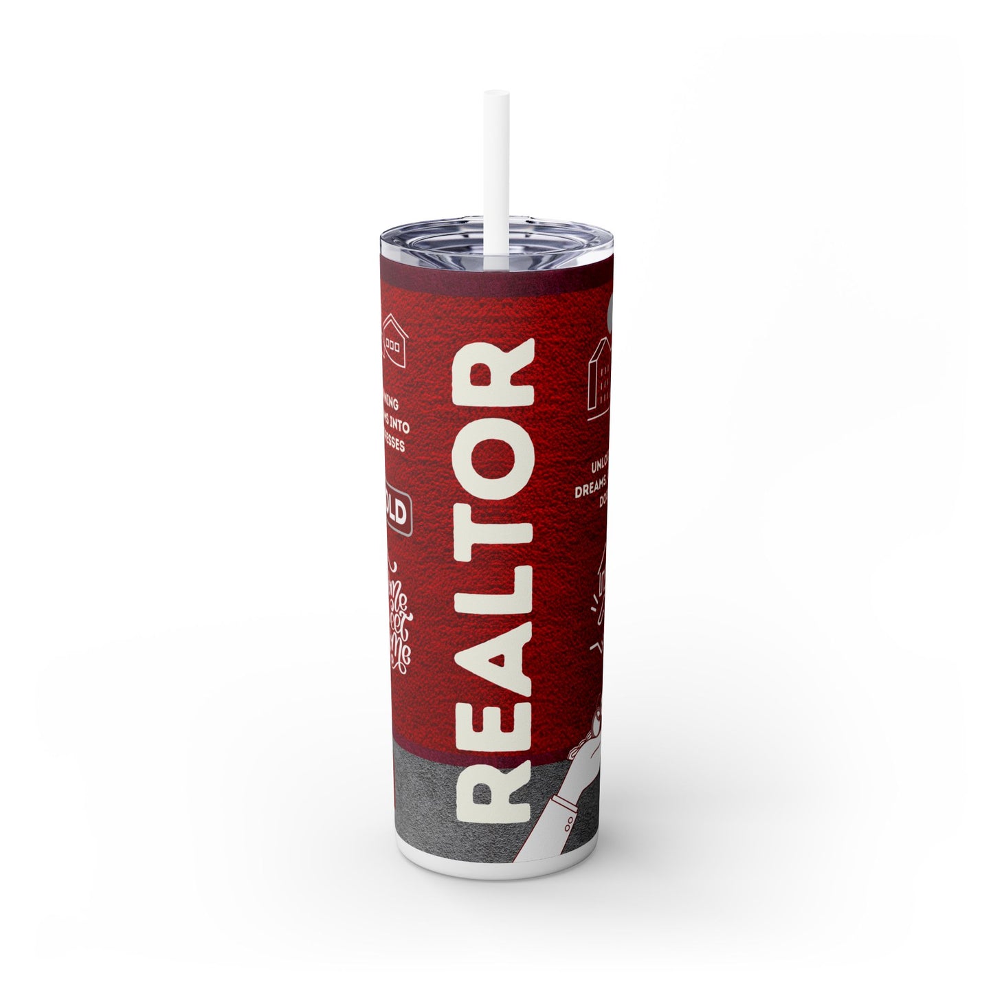 Realtor Tumbler 20oz – Turning Dreams into Addresses Wrap
