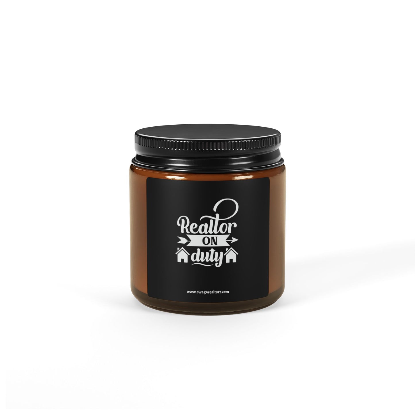 Realtor On Duty Scented Soy Candle (Multi-Size, Amber Jar)