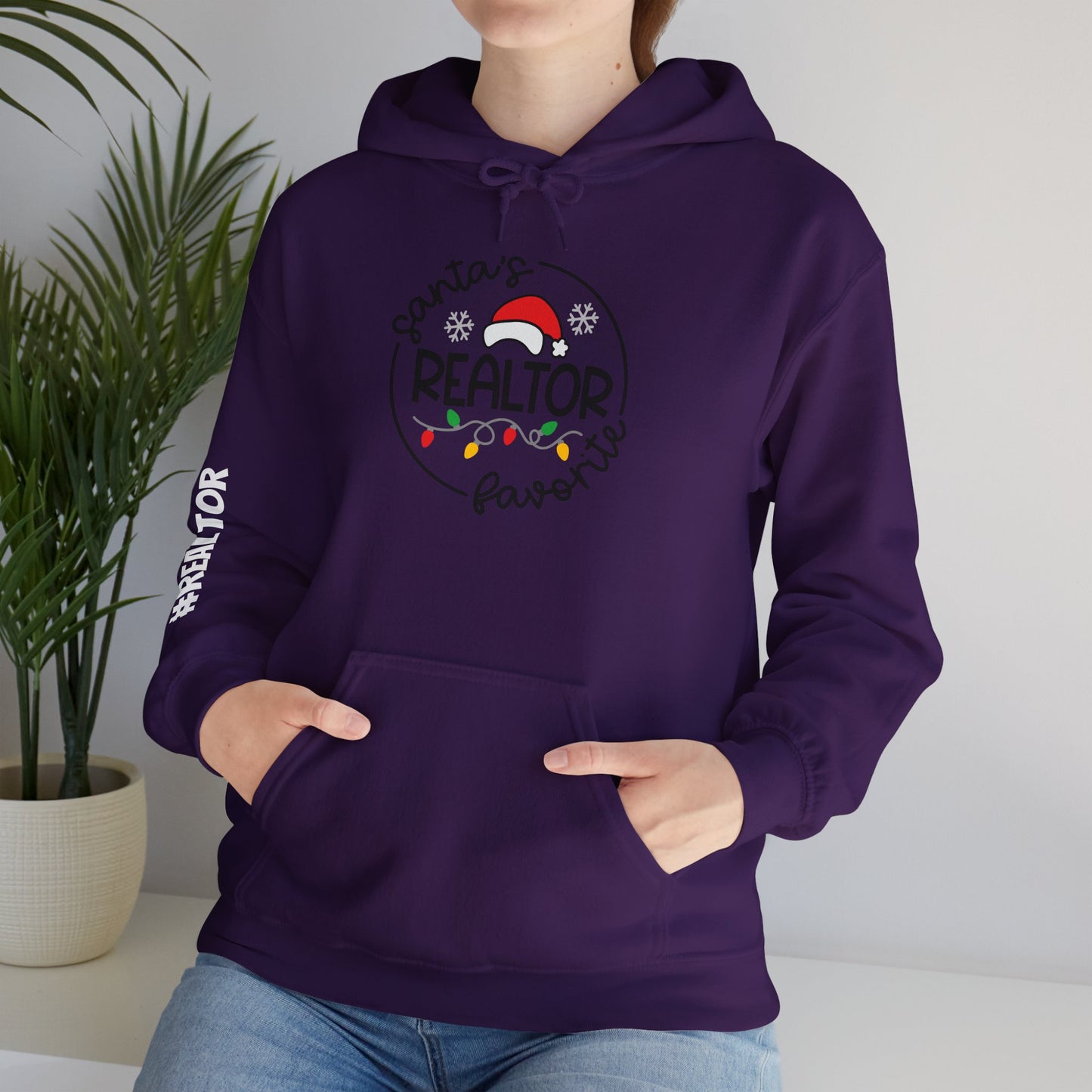 🎅 Santa’s Favorite Realtor Hoodie – Sleigh Listings in Style