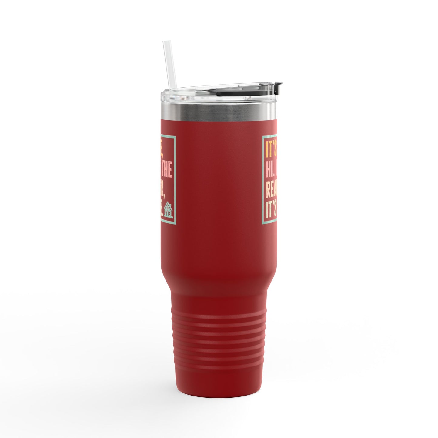 It’s Me. I’m the Realtor. Tumbler – 40 oz Stainless Steel Mug with Funny Pastel Text