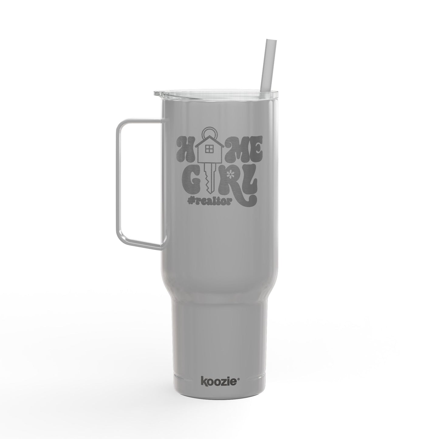 Home Girl #Realtor Tumbler – 40 oz Stainless Steel Mug with House Key Design