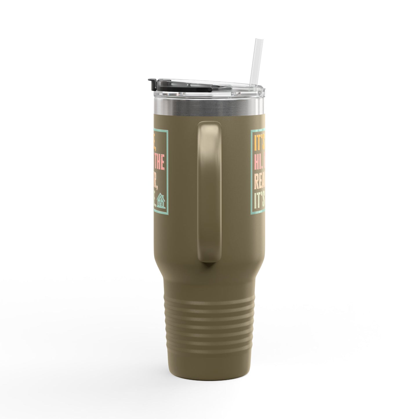 It’s Me. I’m the Realtor. Tumbler – 40 oz Stainless Steel Mug with Funny Pastel Text