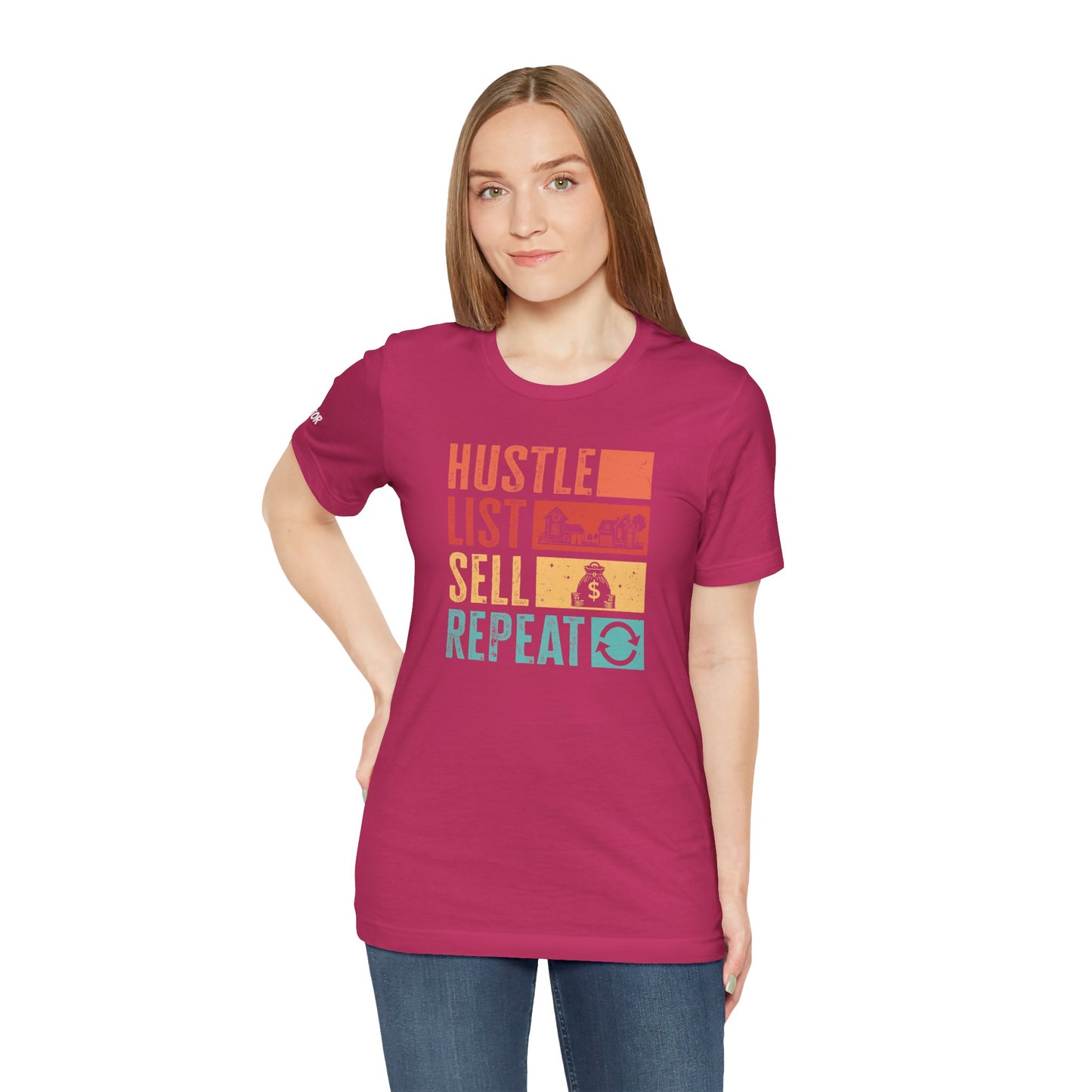 π‘ Hustle. List. Sell. Repeat. β The Official Realtor Mantra Tee! π‘