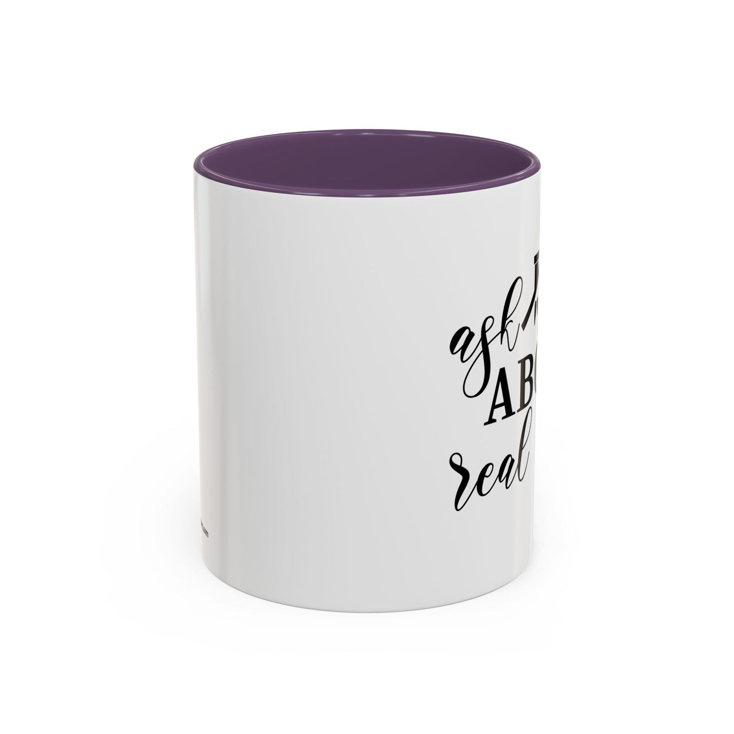 Ask Me About Real Estate Realtor Accent Coffee Mug (11, 15oz)