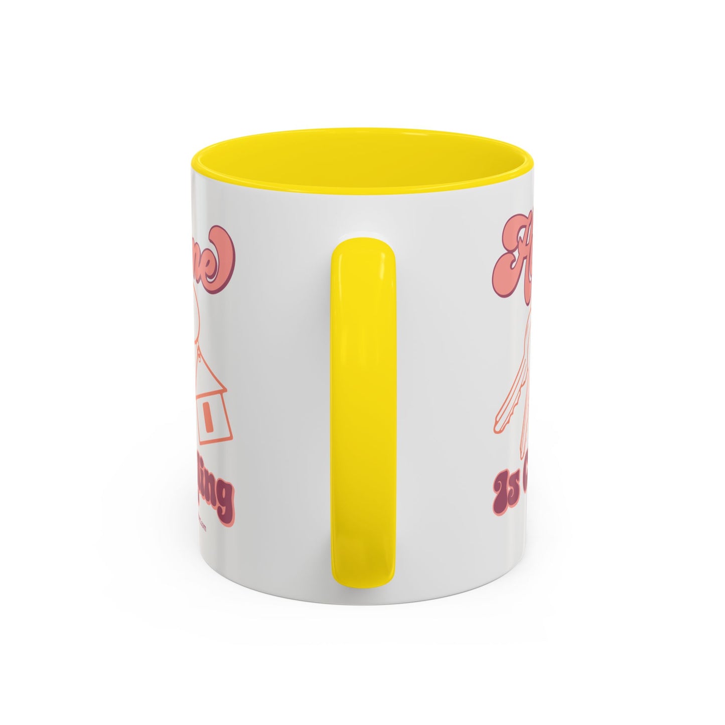 Home Is Calling Realtor Accent Coffee Mug (11, 15oz)