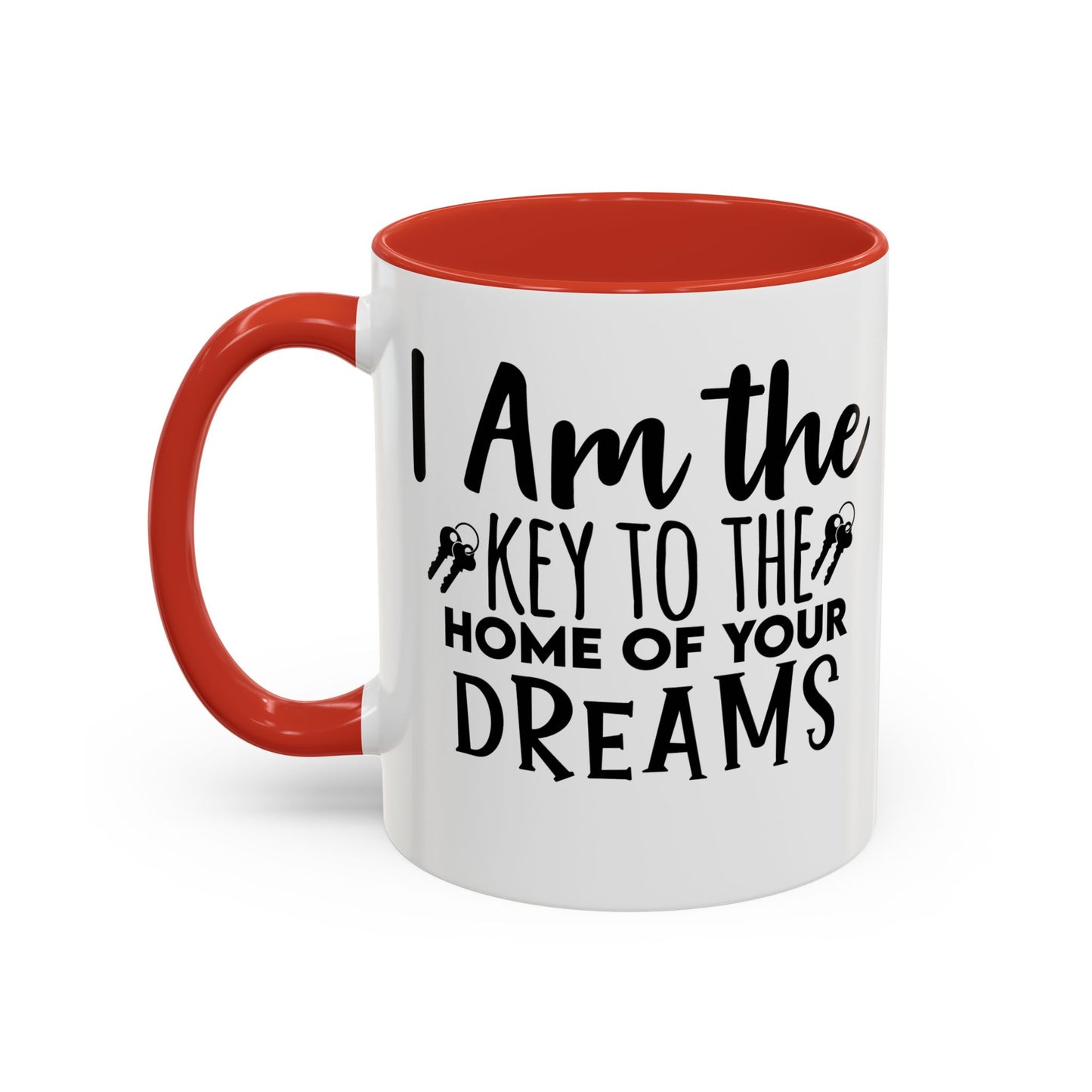 I Am The Key Realtor Accent Coffee Mug (11, 15oz)