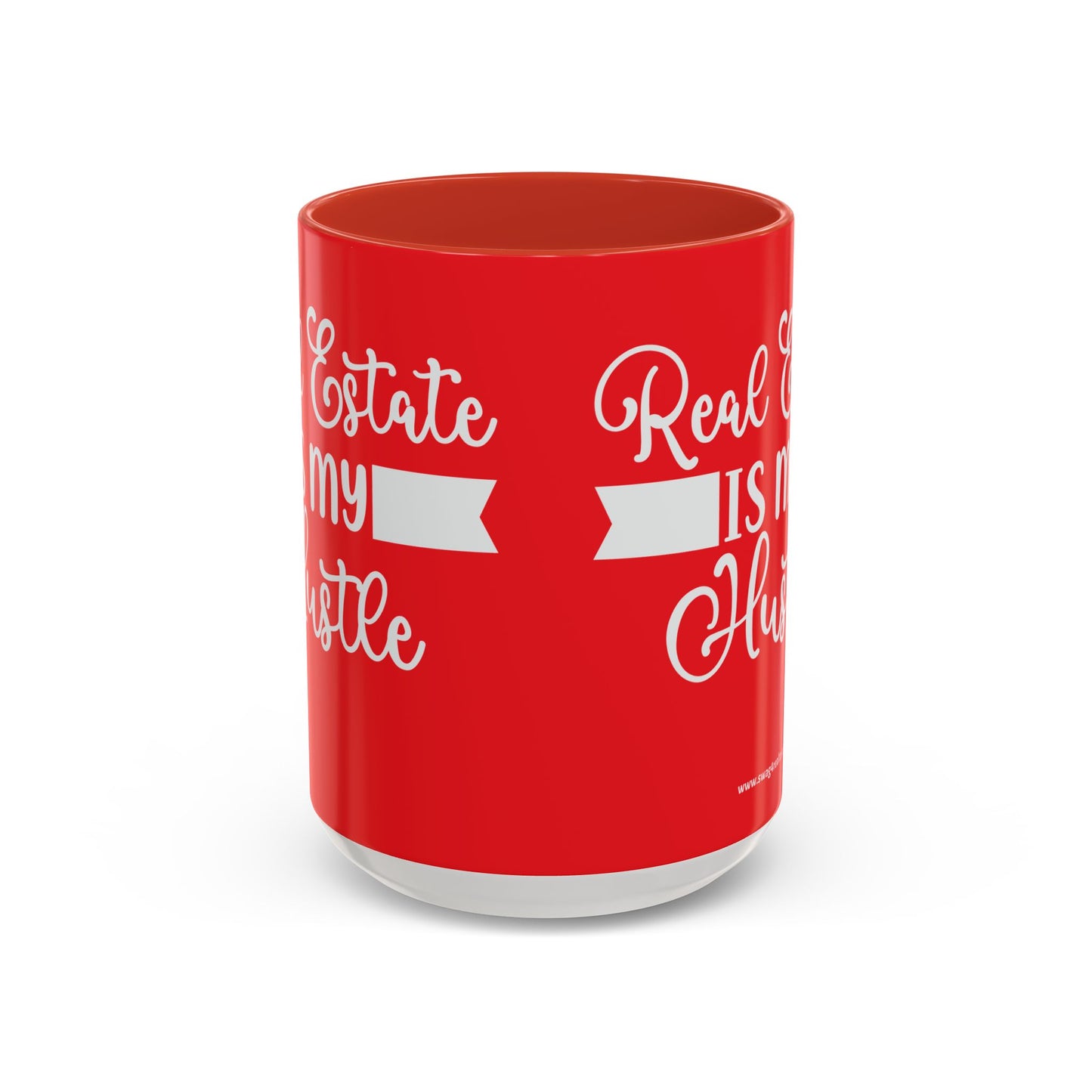 Real Estate Is My Side Hustle Realtor Accent Coffee Mug (11, 15oz)