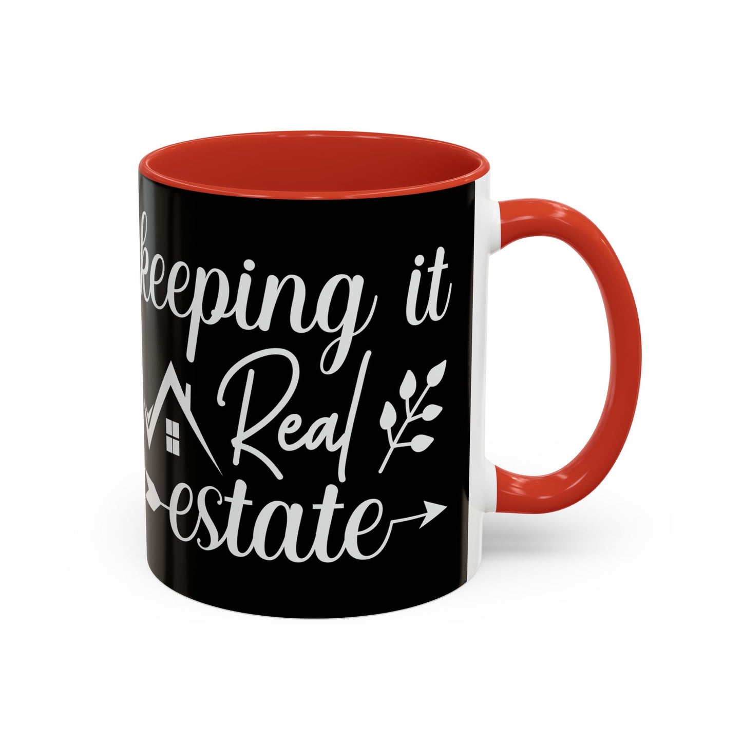 Keeping It Real Estate Realtor Accent Coffee Mug (11, 15oz)
