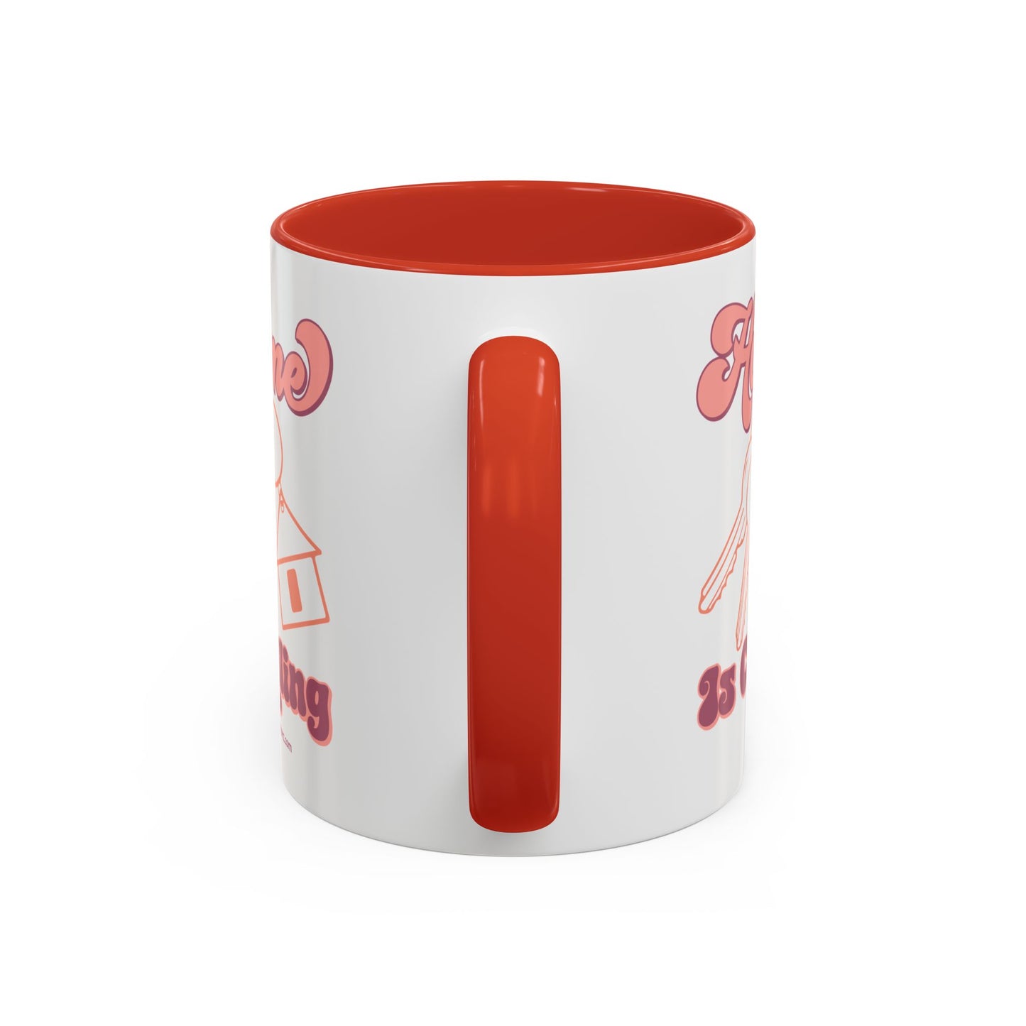 Home Is Calling Realtor Accent Coffee Mug (11, 15oz)
