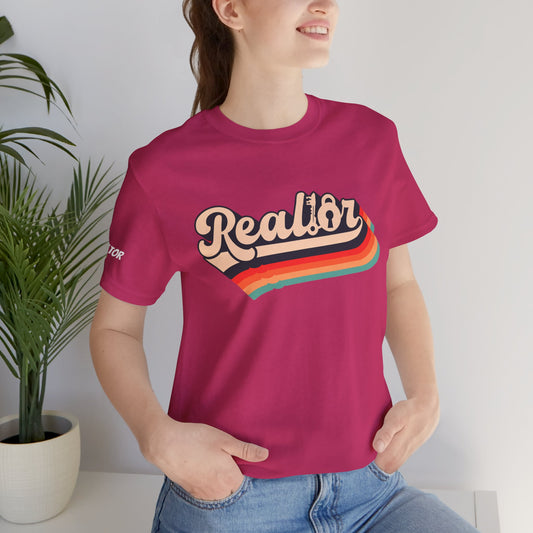 🏡 Retro Realtor Tee – Because Selling Homes Never Goes Out of Style! 🏡
