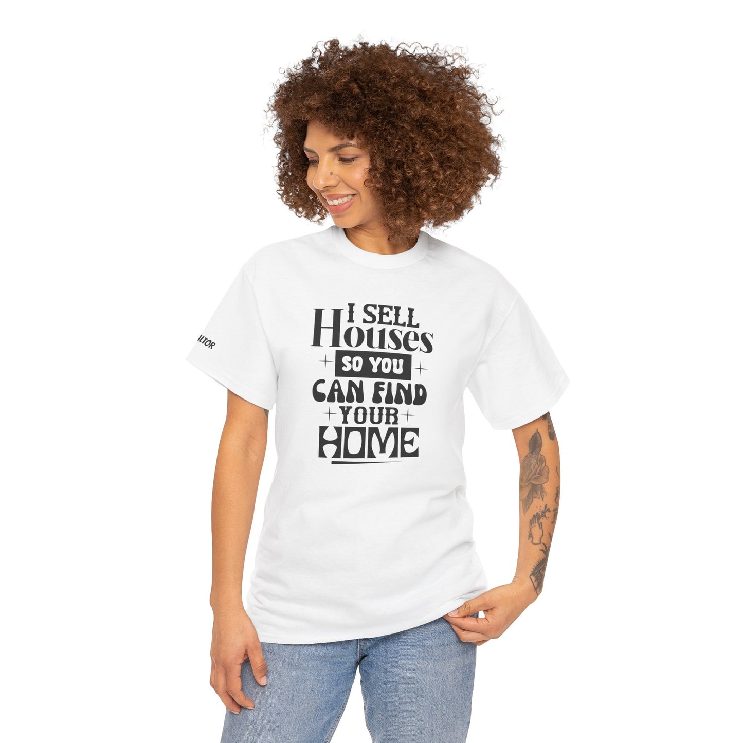 I Sell Houses Unisex Heavy Cotton Tee - Perfect Gift for Real Estate Agents!