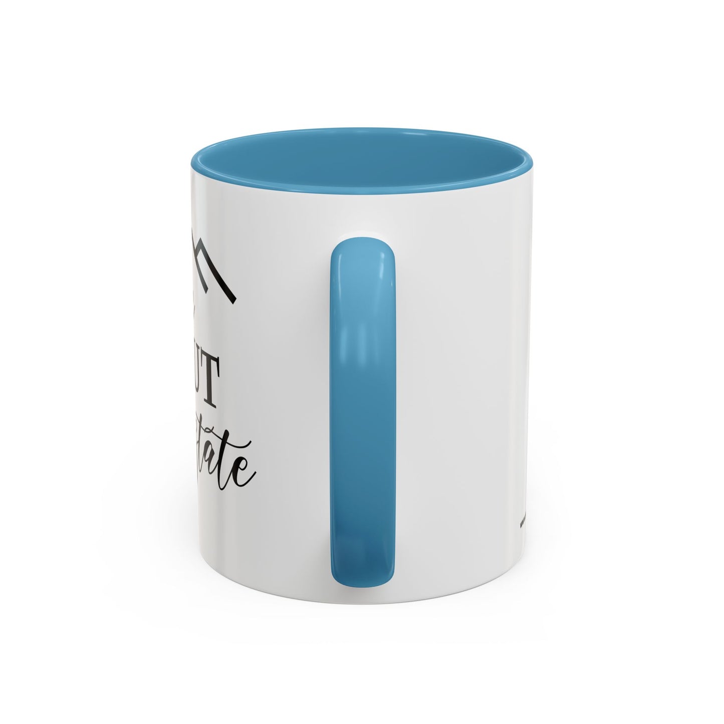 Ask Me About Real Estate Realtor Accent Coffee Mug (11, 15oz)