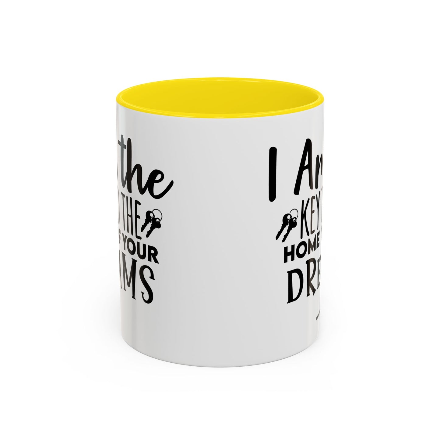 I Am The Key Realtor Accent Coffee Mug (11, 15oz)