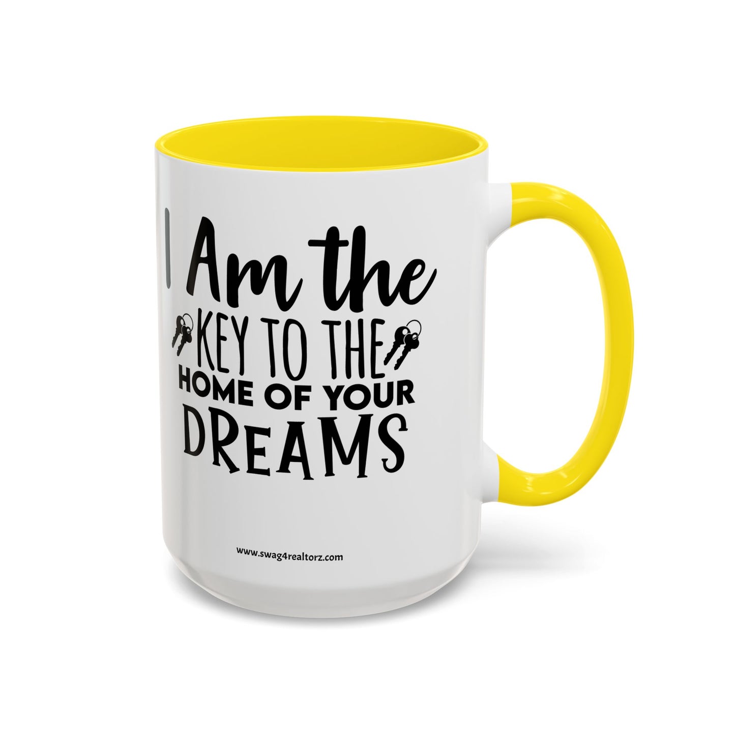 I Am The Key Realtor Accent Coffee Mug (11, 15oz)