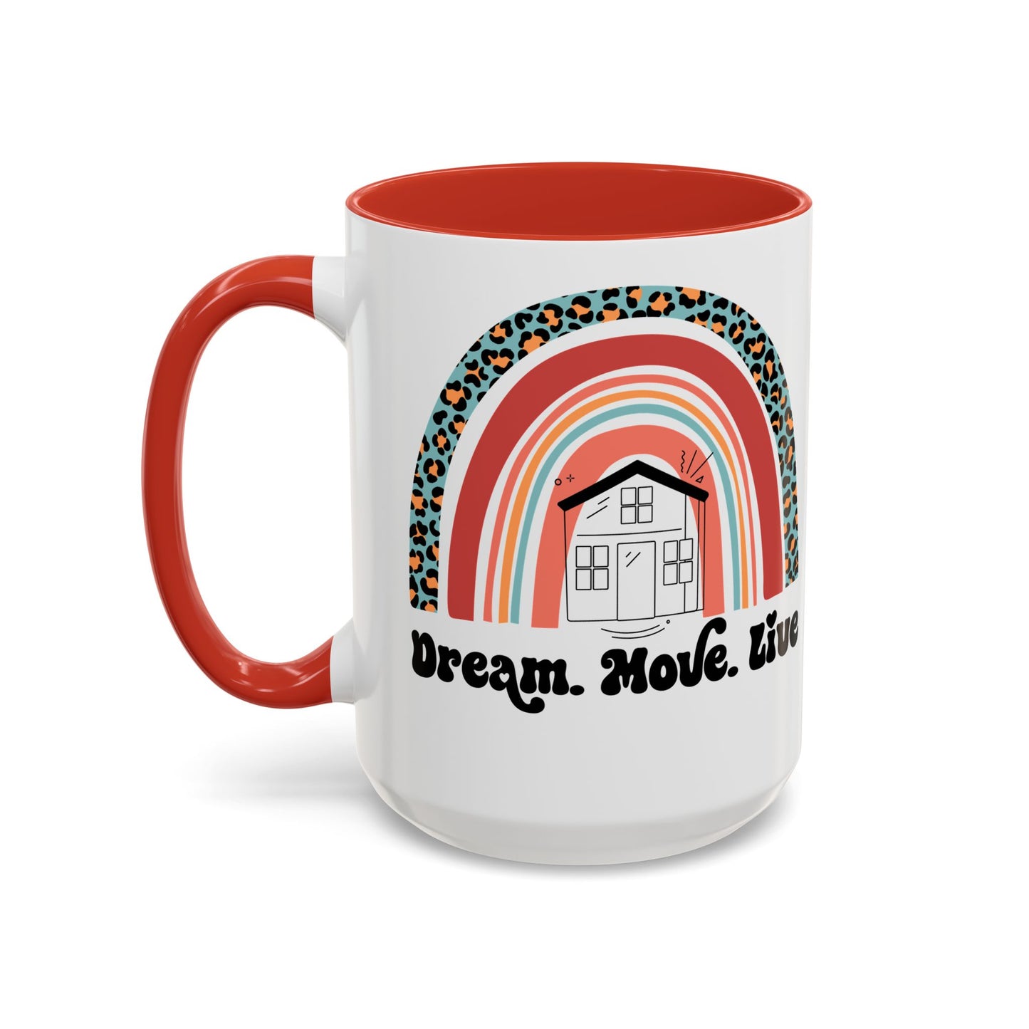 Dream Move Live Realtor Accent Coffee Mug (11, 15oz)