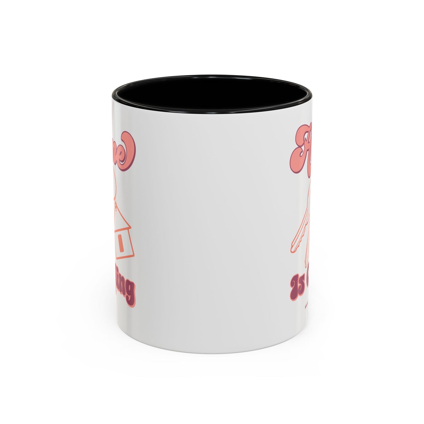 Home Is Calling Realtor Accent Coffee Mug (11, 15oz)