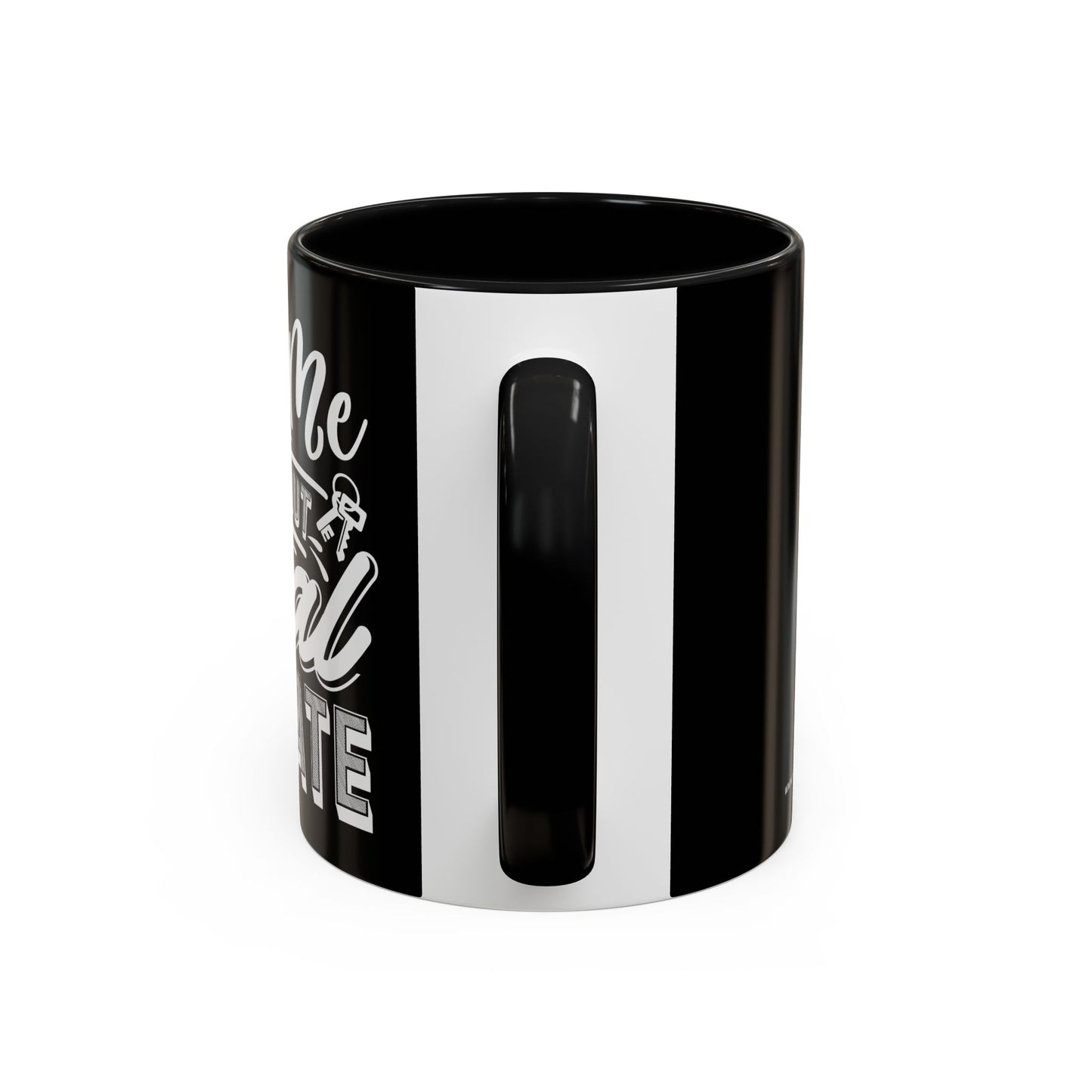 Ask Me About Real Estate Realtor Accent Coffee Mug (11, 15oz)